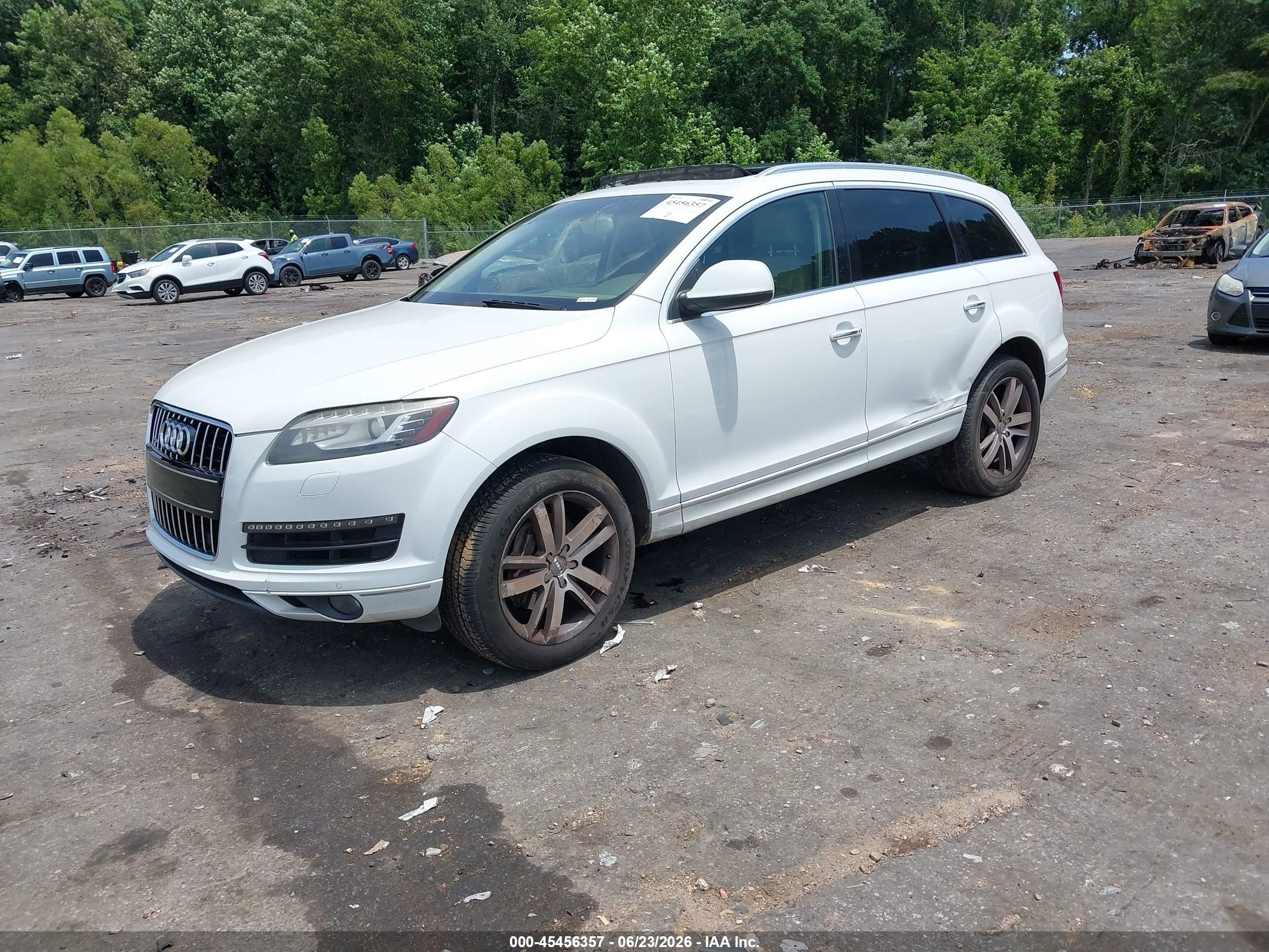 2015 Audi Q7 3.0t Premium White vin: WA1LGAFE6FD031623