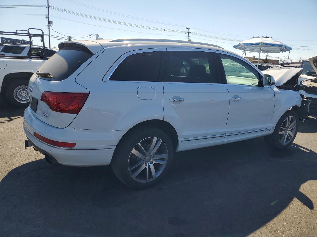 2014 Audi Q7 Premium Plus White vin: WA1LGAFE7ED013582
