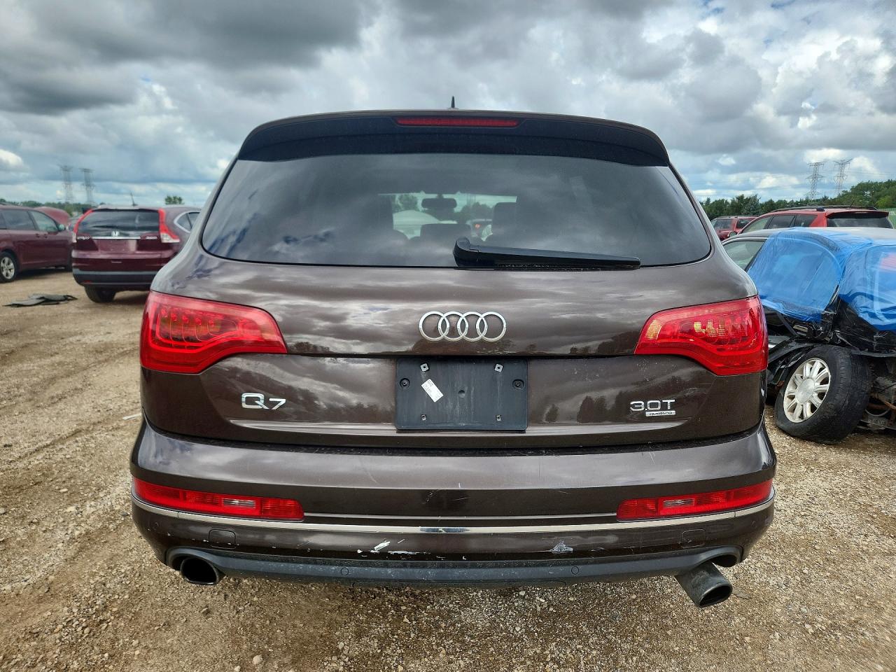 2015 Audi Q7 Premium Plus Brown vin: WA1LGAFE7FD010960