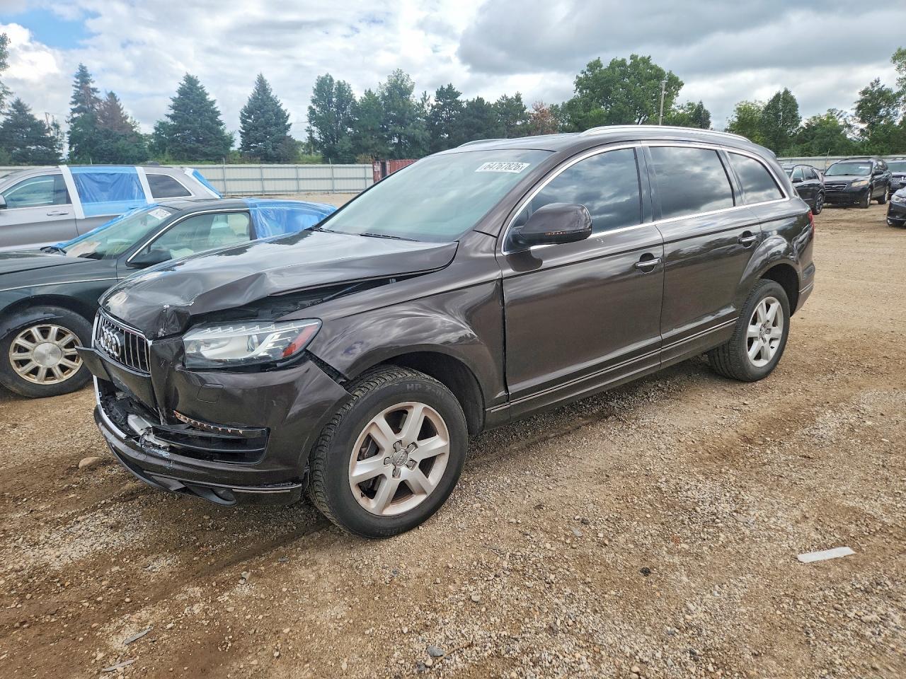 2015 Audi Q7 Premium Plus Brown vin: WA1LGAFE7FD010960