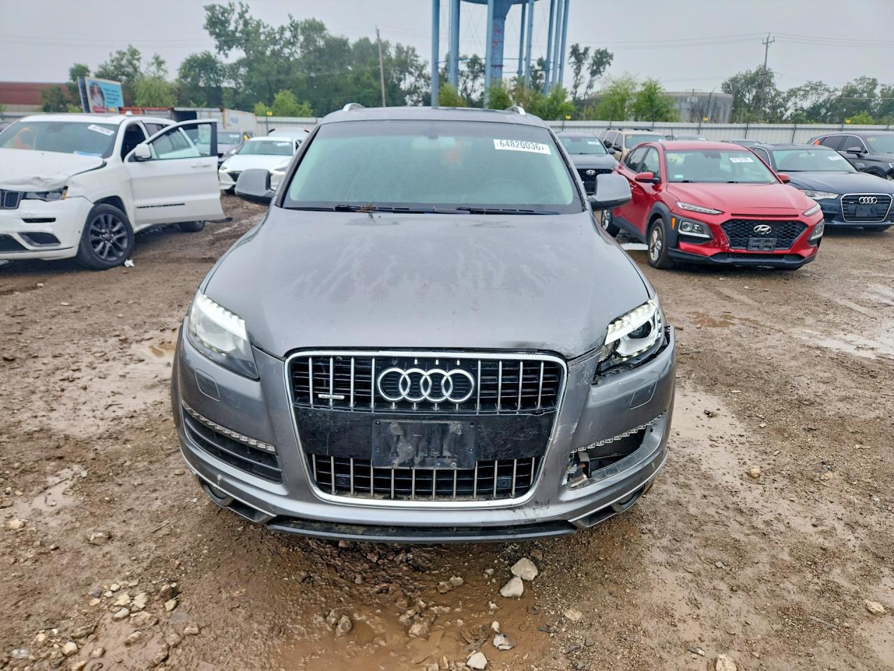 2015 Audi Q7 Premium Plus Серый vin: WA1LGAFE7FD012904