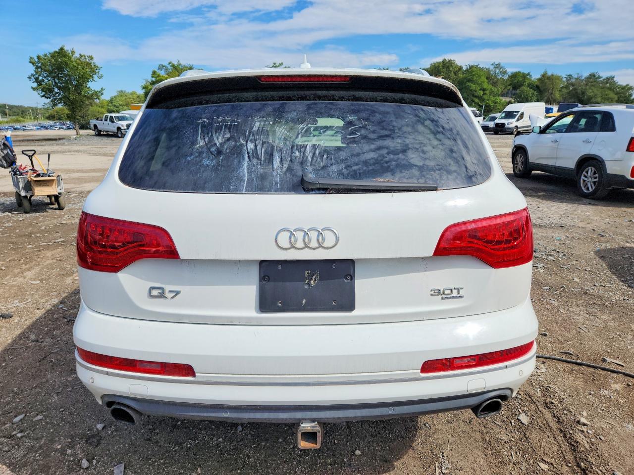 2015 Audi Q7 Premium Plus White vin: WA1LGAFE7FD025376