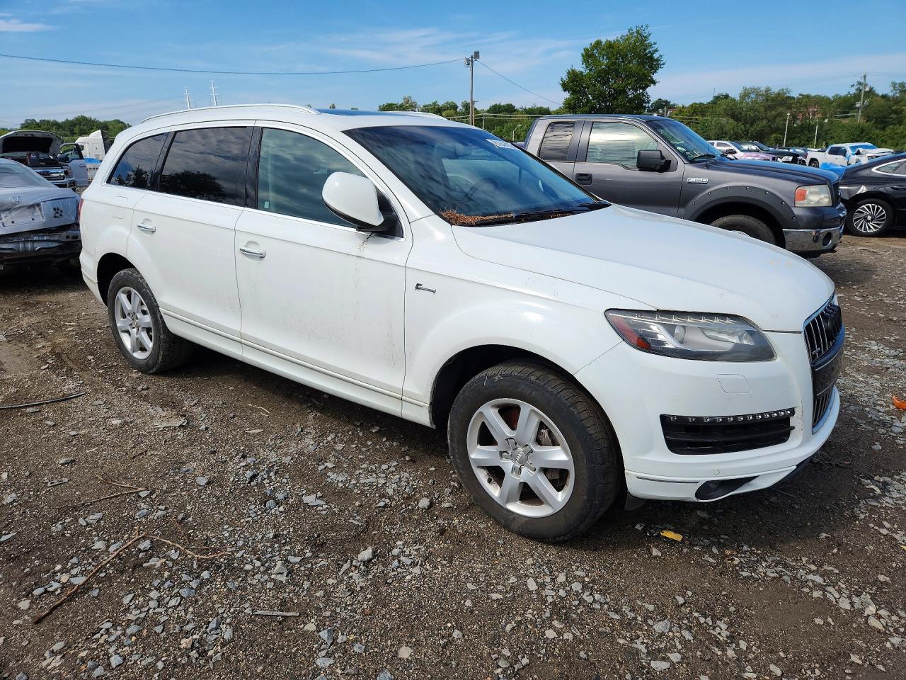 2015 Audi Q7 Premium Plus White vin: WA1LGAFE7FD025376