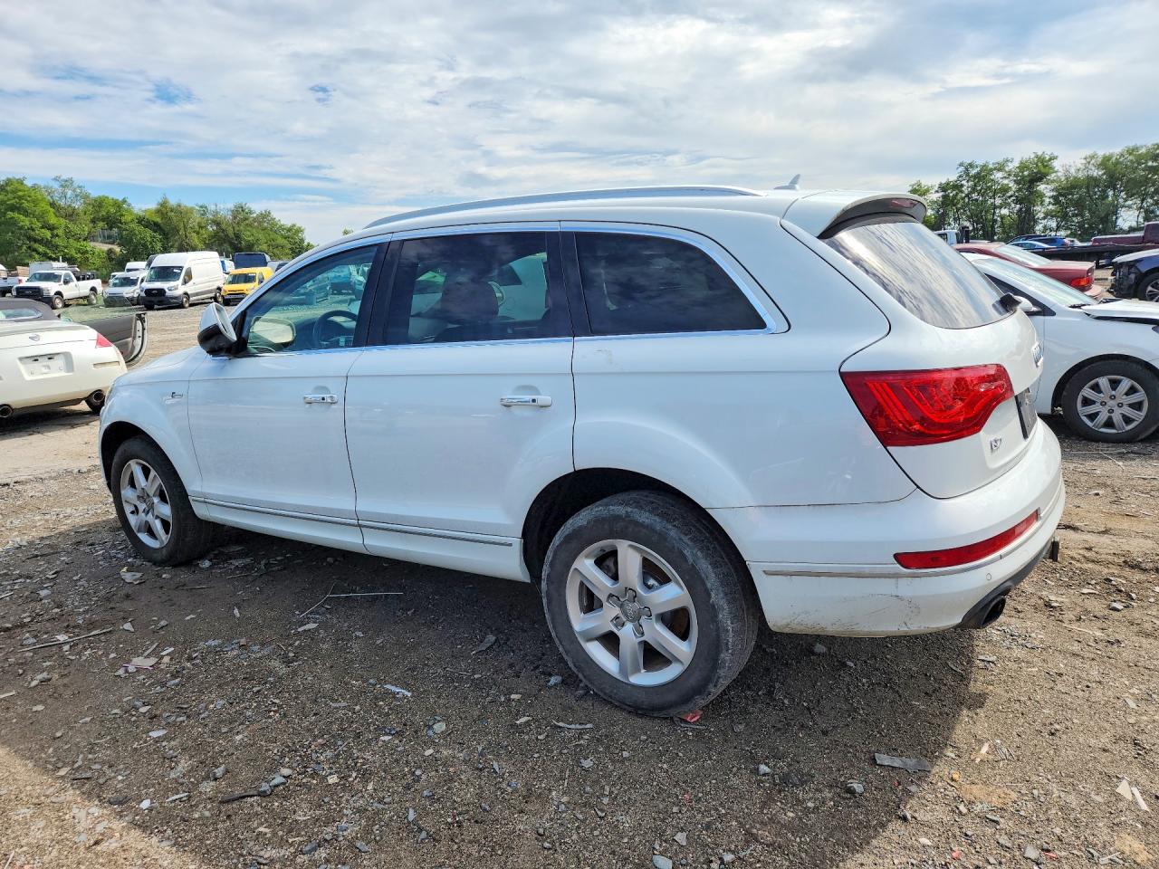 2015 Audi Q7 Premium Plus White vin: WA1LGAFE7FD025376