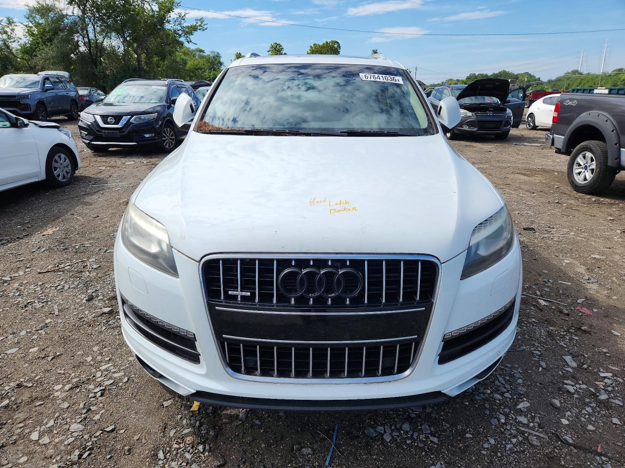 2015 Audi Q7 Premium Plus White vin: WA1LGAFE7FD025376