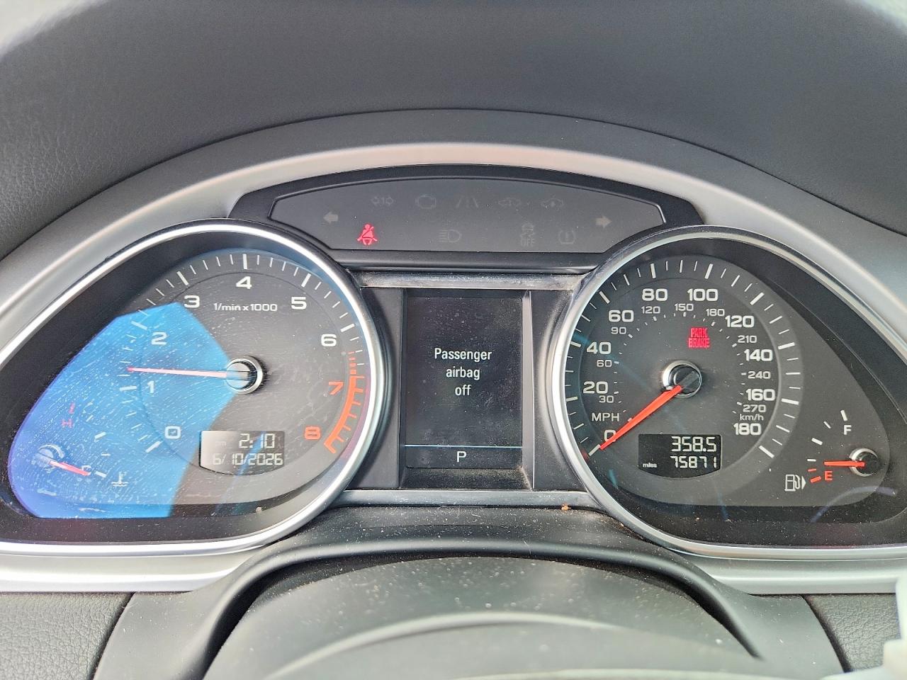 2013 Audi Q7 Premium Plus Black vin: WA1LGAFE8DD016117