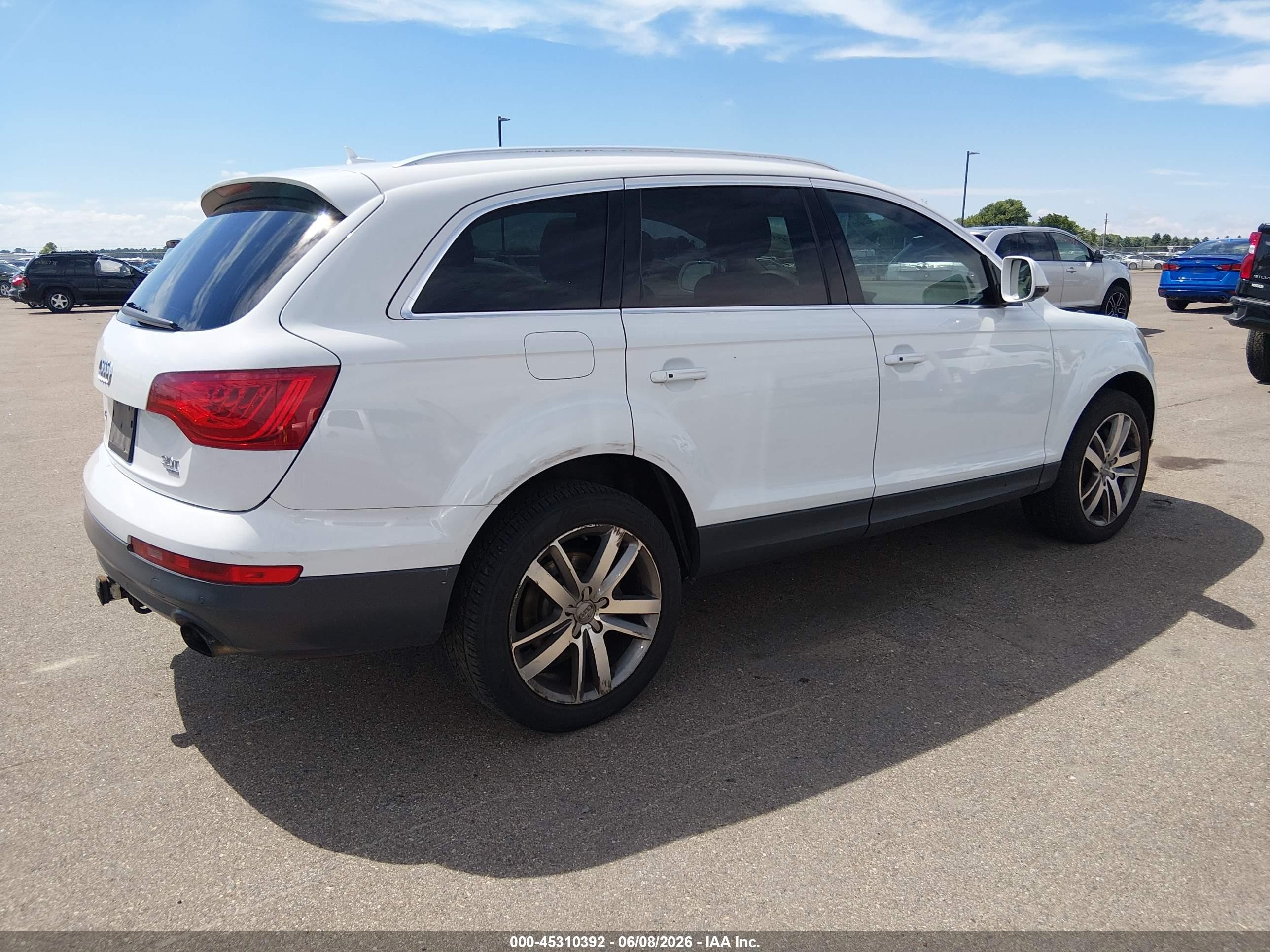 2014 Audi Q7 3.0t Premium White vin: WA1LGAFE8ED006933