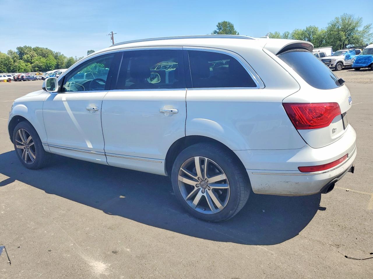 2014 Audi Q7 Premium Plus White vin: WA1LGAFE8ED020752