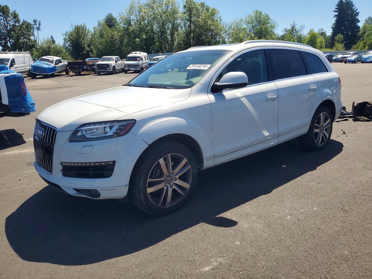 2014 Audi Q7 Premium Plus White vin: WA1LGAFE8ED020752