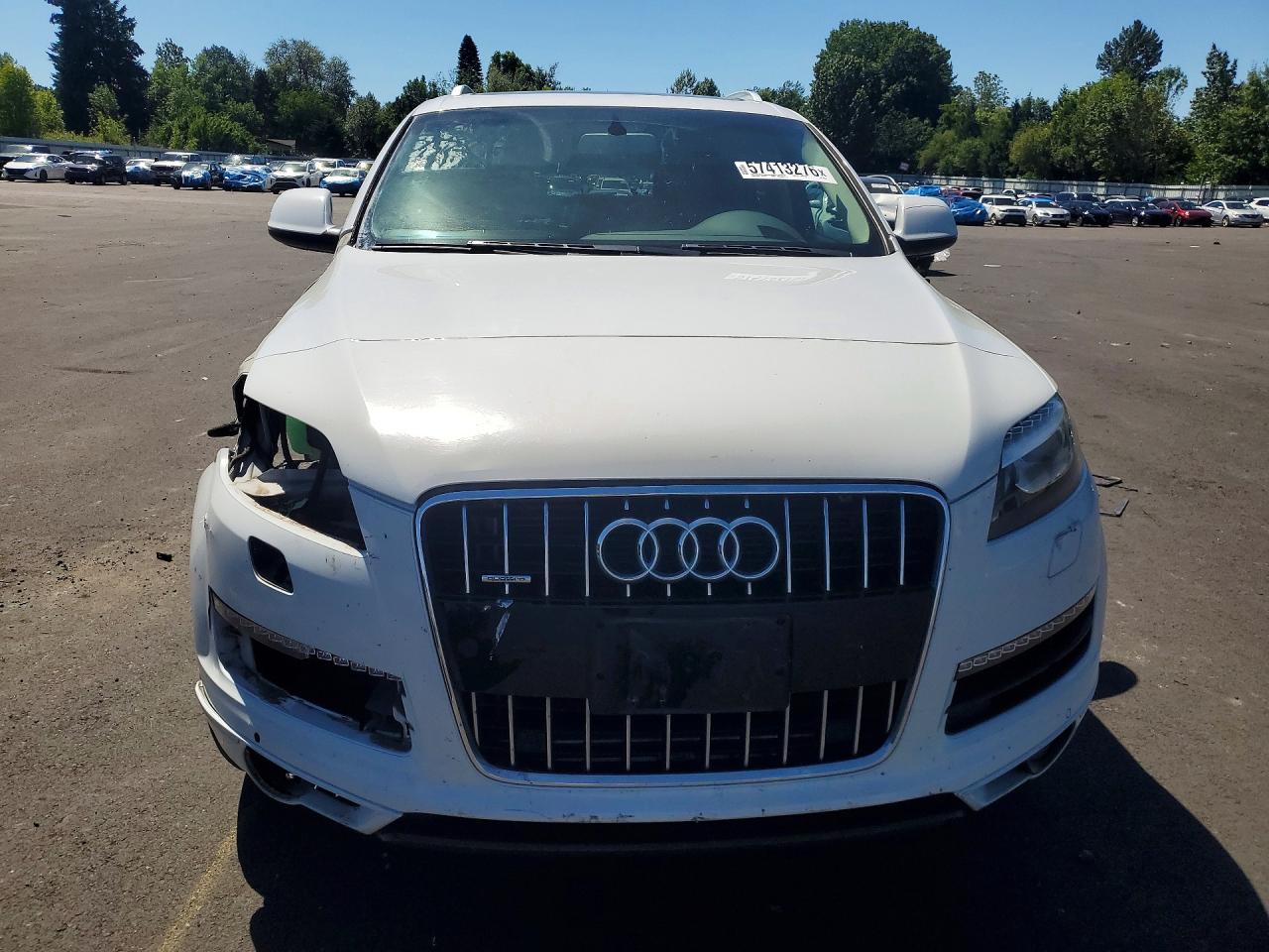 2014 Audi Q7 Premium Plus White vin: WA1LGAFE8ED020752
