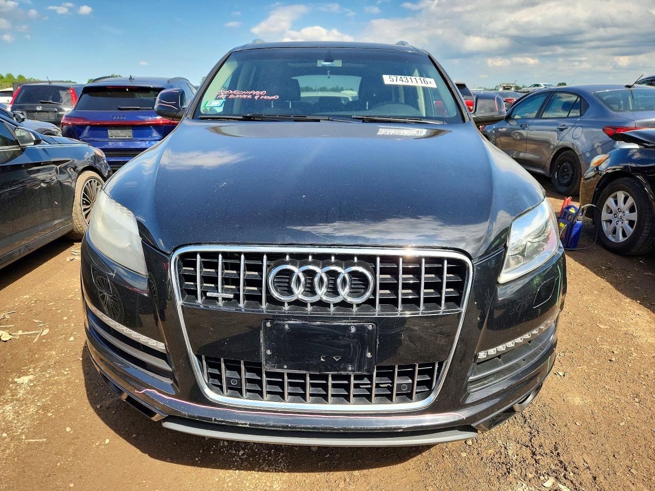 2015 Audi Q7 Premium Plus Черный vin: WA1LGAFE8FD031056