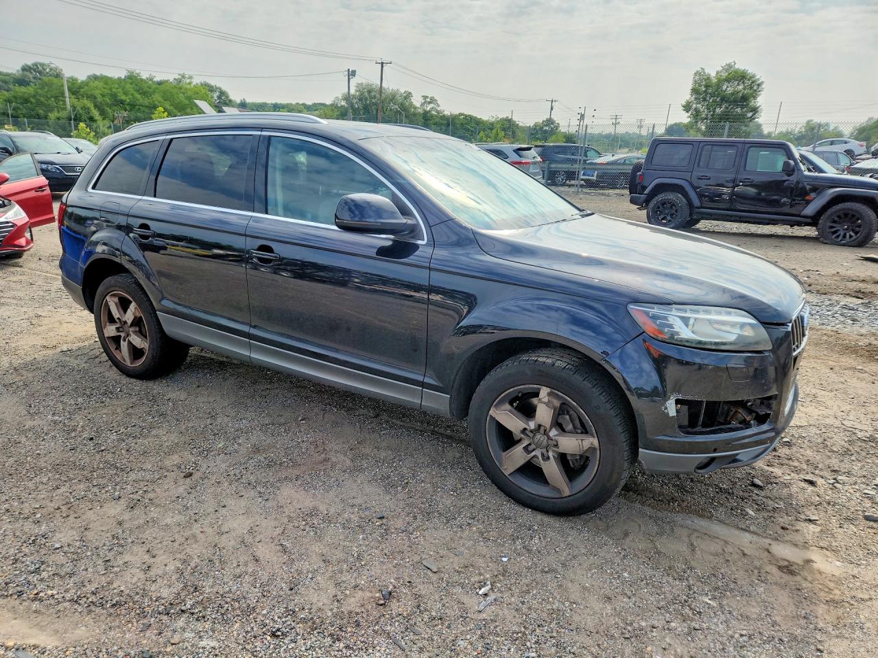 2013 Audi Q7 Premium Plus Синий vin: WA1LGAFE9DD000119
