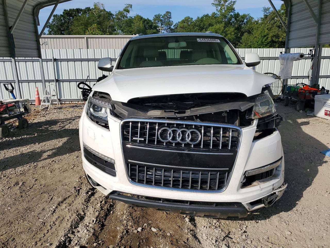 2013 Audi Q7 Premium Plus White vin: WA1LGAFE9DD003246