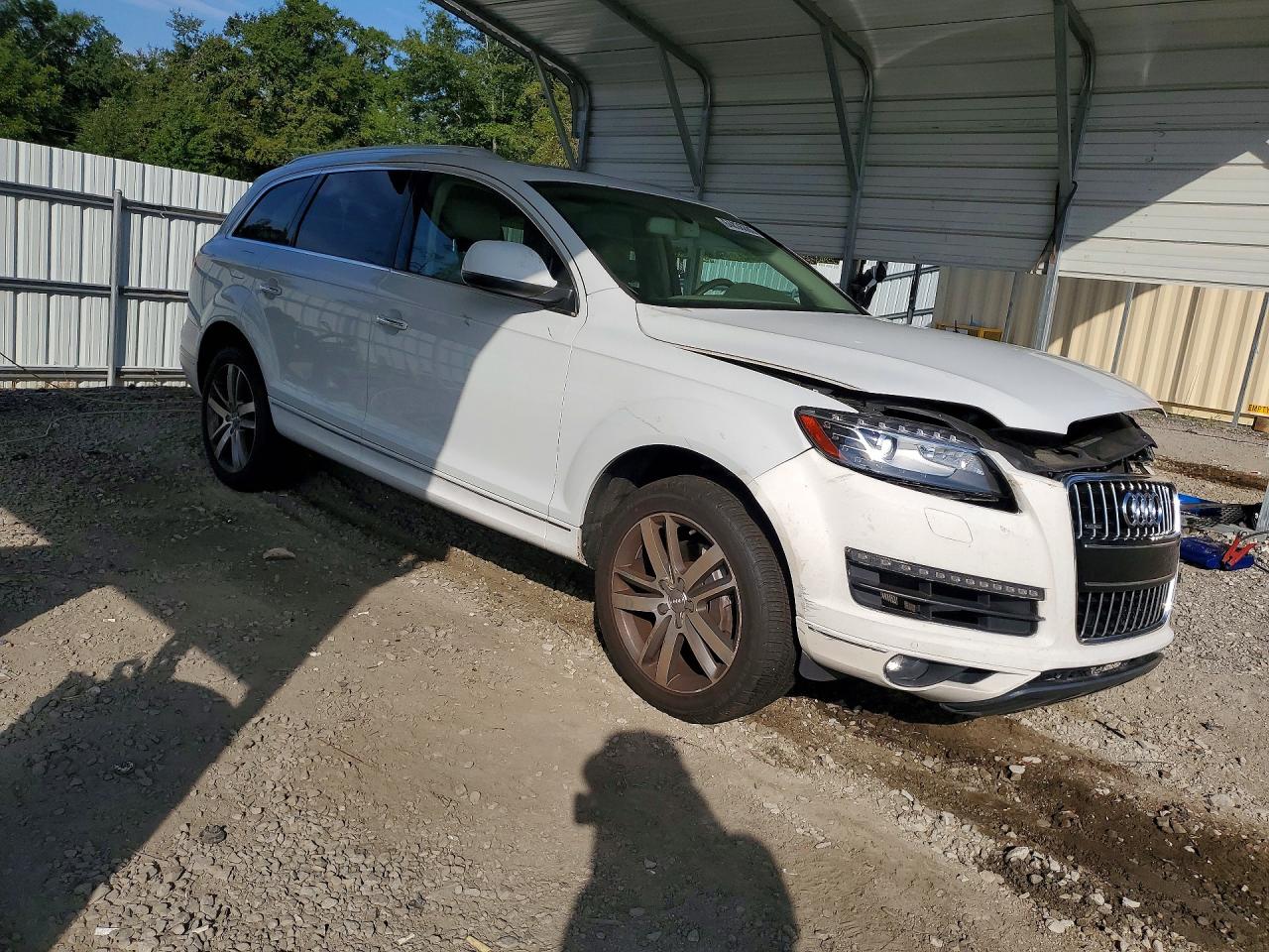 2013 Audi Q7 Premium Plus White vin: WA1LGAFE9DD003246