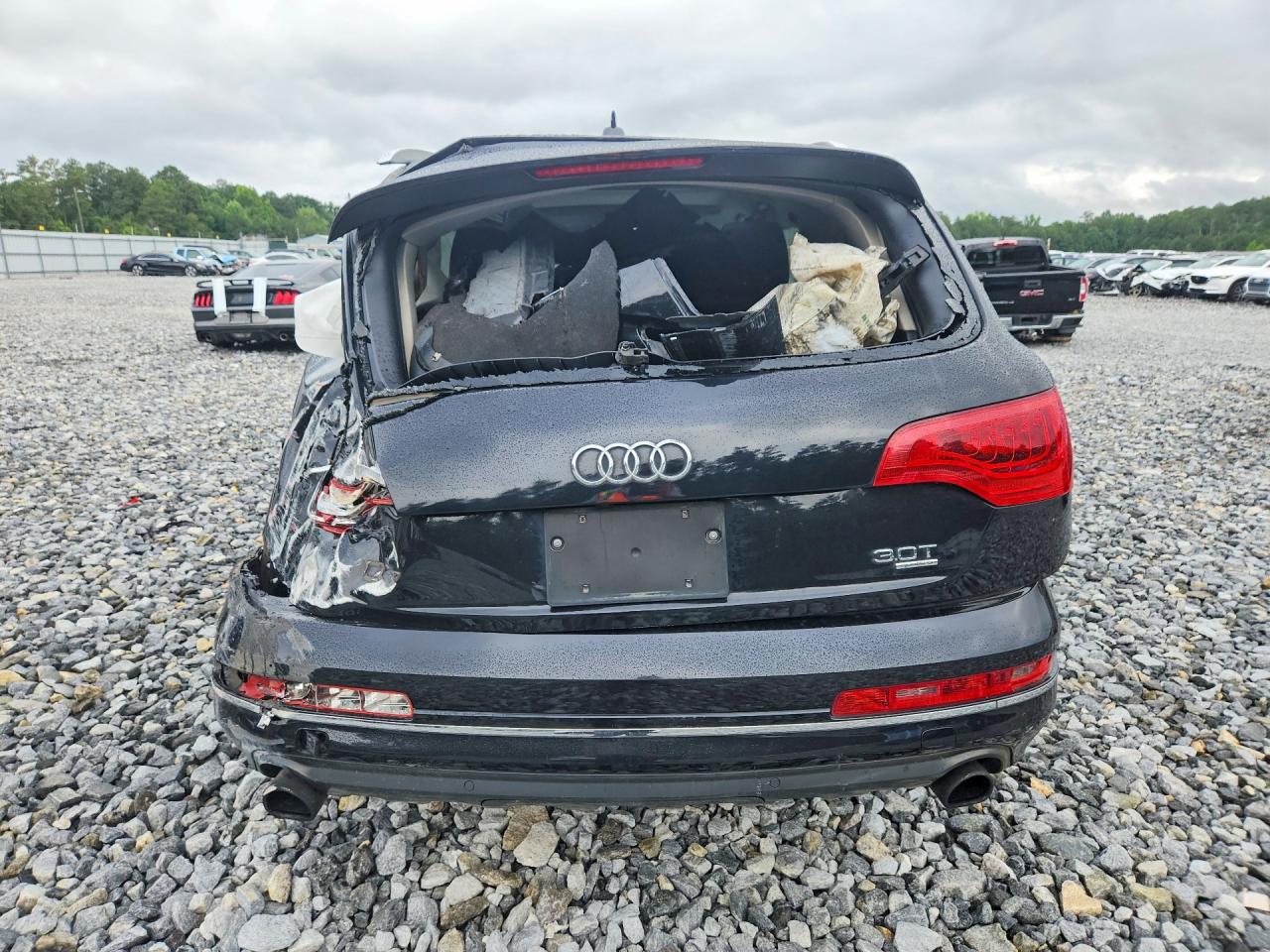 2014 Audi Q7 Premium Plus Black vin: WA1LGAFE9ED000591