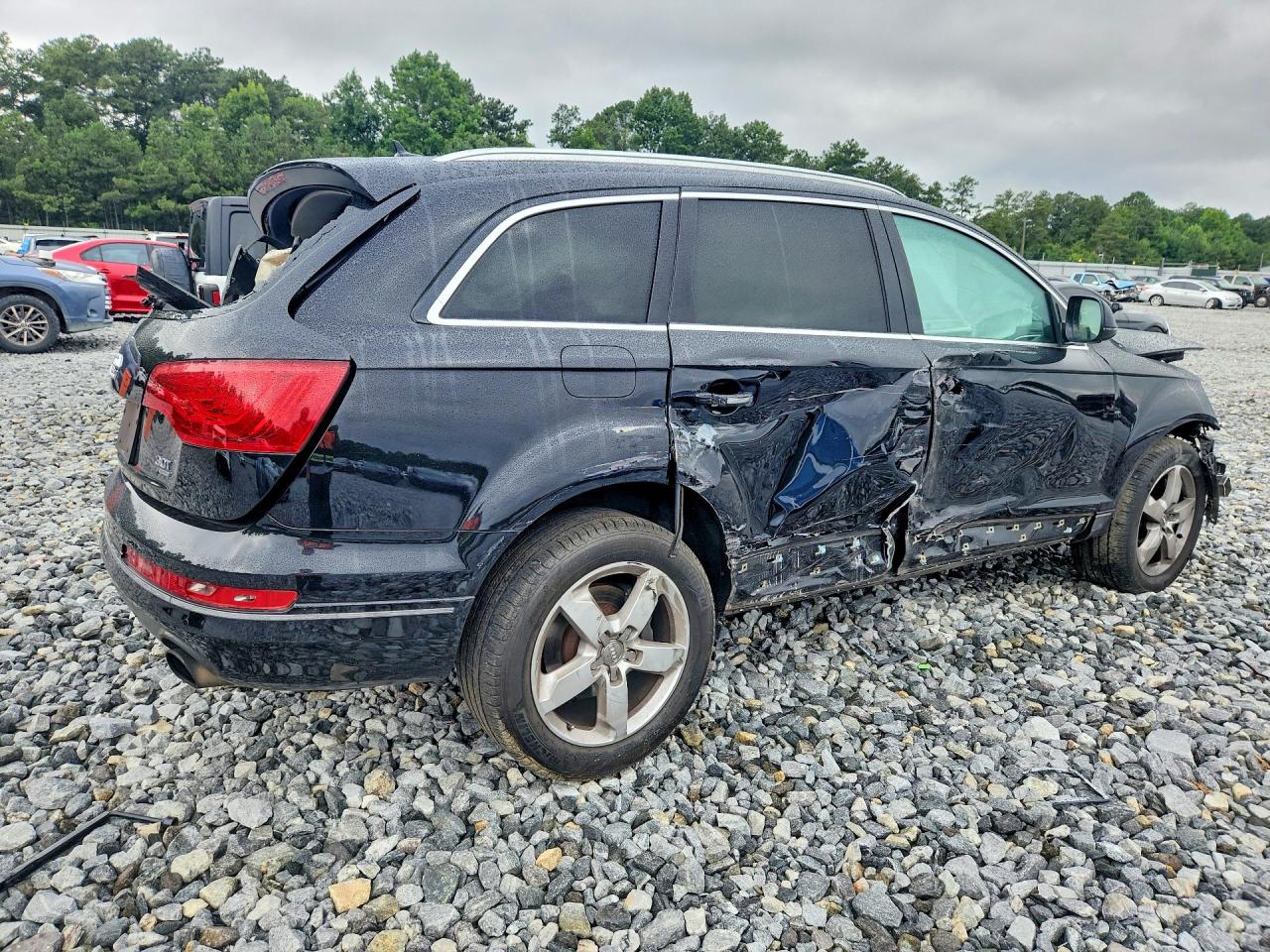 2014 Audi Q7 Premium Plus Black vin: WA1LGAFE9ED000591