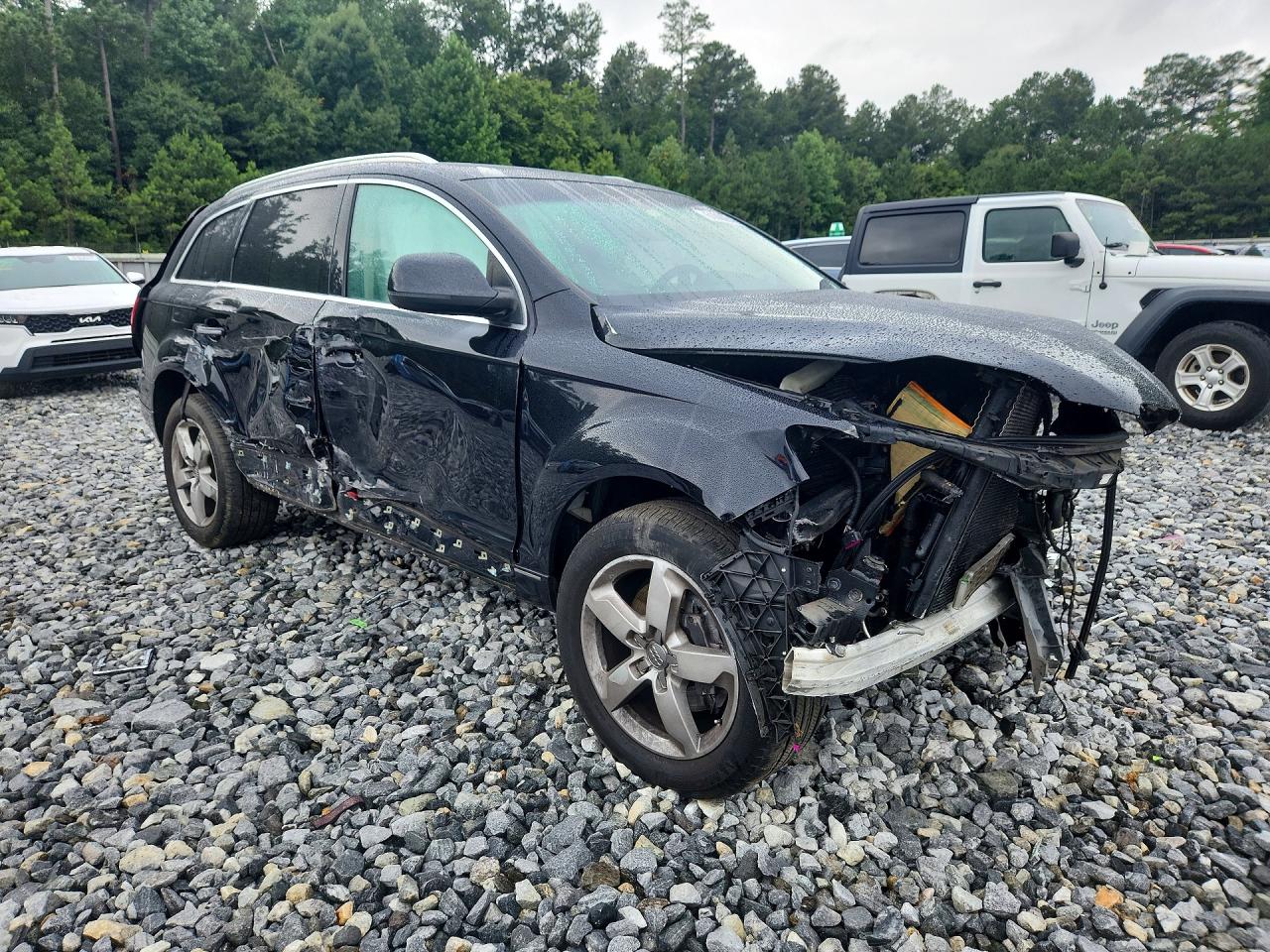 2014 Audi Q7 Premium Plus Black vin: WA1LGAFE9ED000591