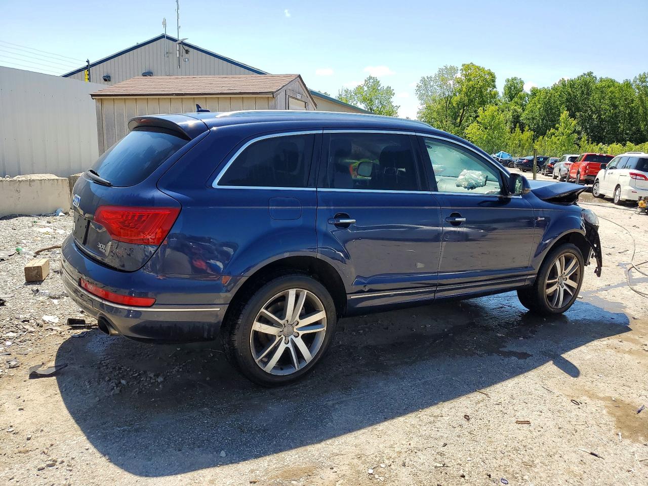 2014 Audi Q7 Premium Plus Blue vin: WA1LGAFE9ED012210