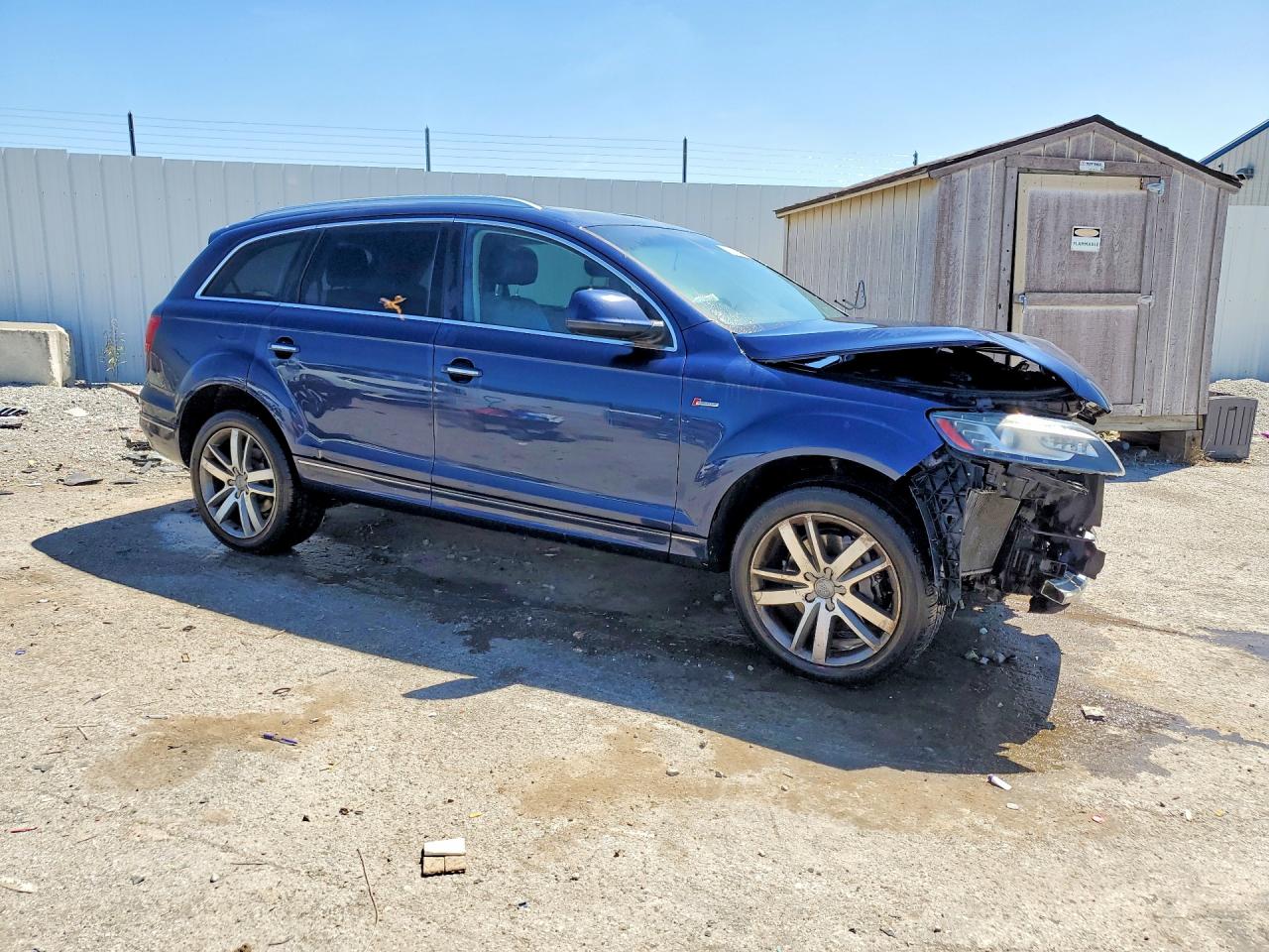 2014 Audi Q7 Premium Plus Blue vin: WA1LGAFE9ED012210