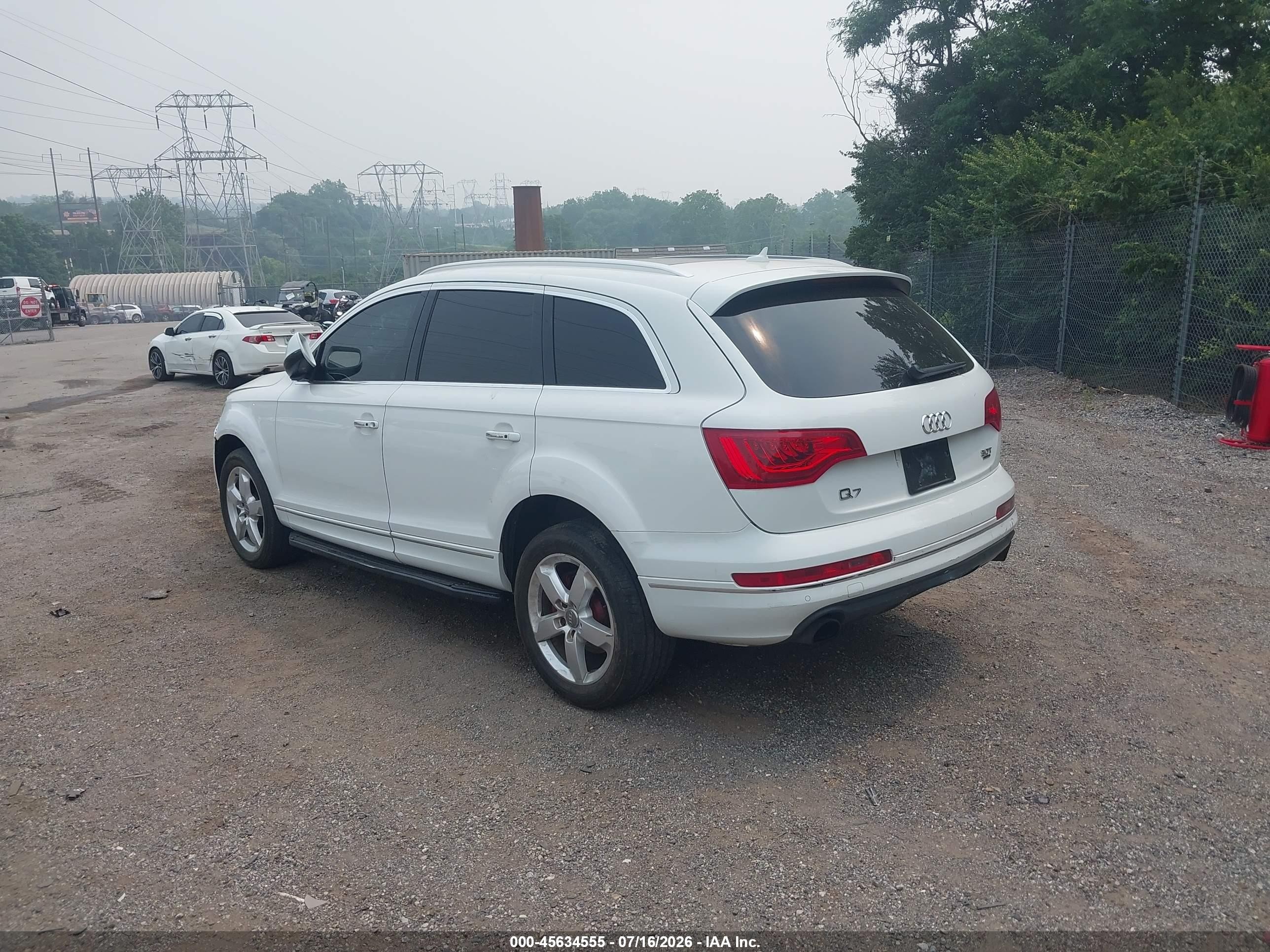 2014 Audi Q7 3.0t Premium White vin: WA1LGAFE9ED017858