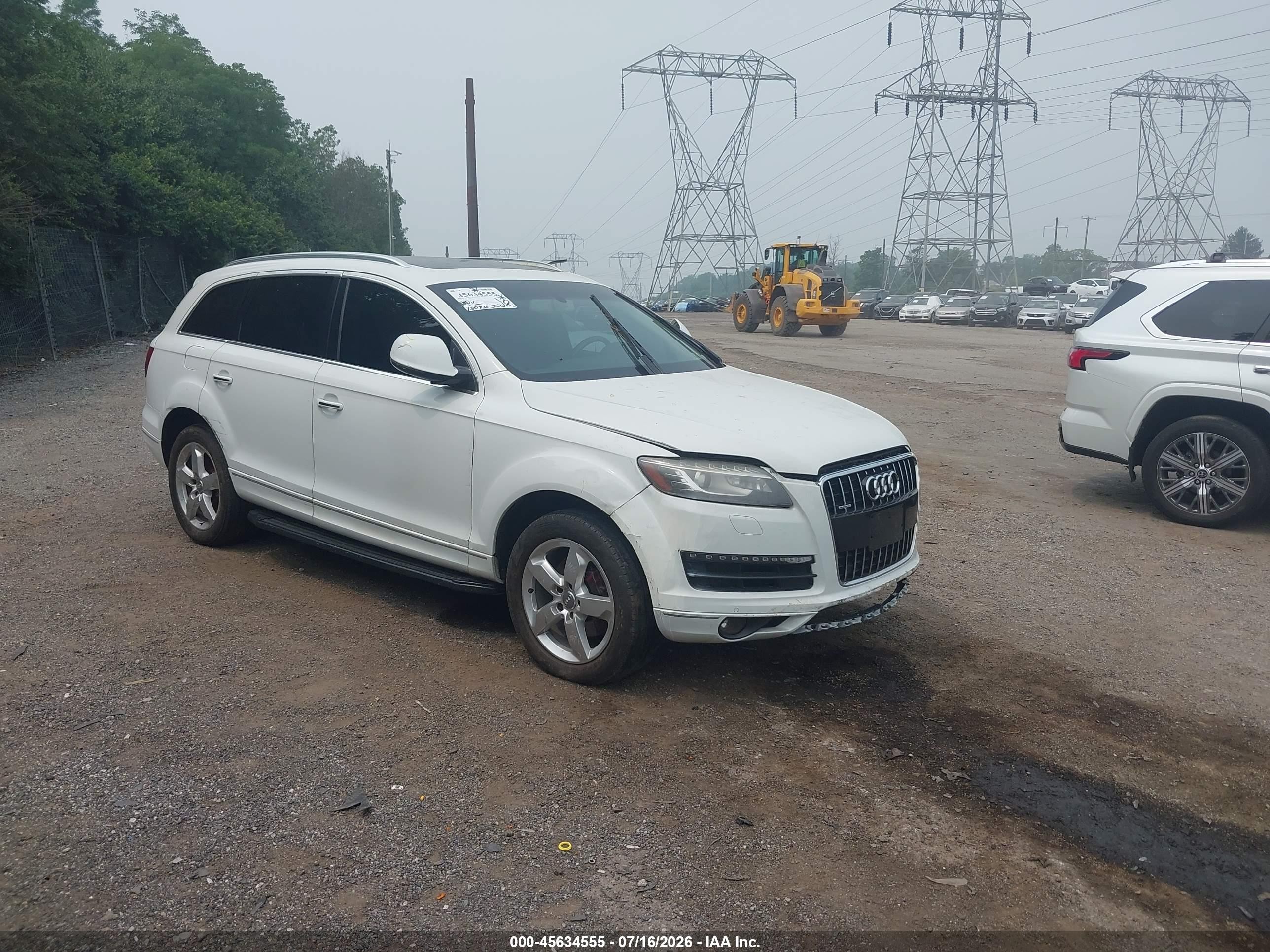 2014 Audi Q7 3.0t Premium Белый vin: WA1LGAFE9ED017858