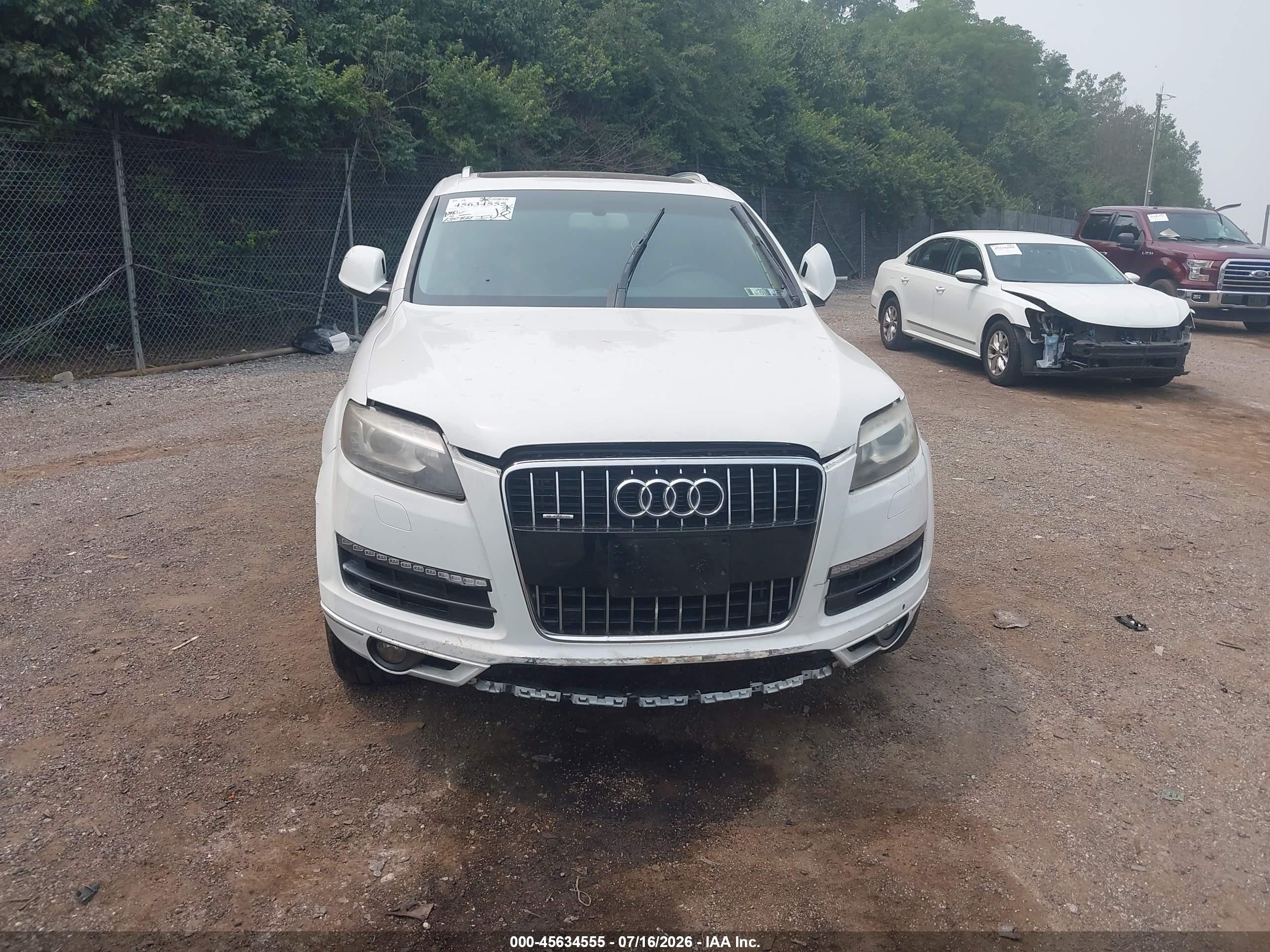 2014 Audi Q7 3.0t Premium White vin: WA1LGAFE9ED017858