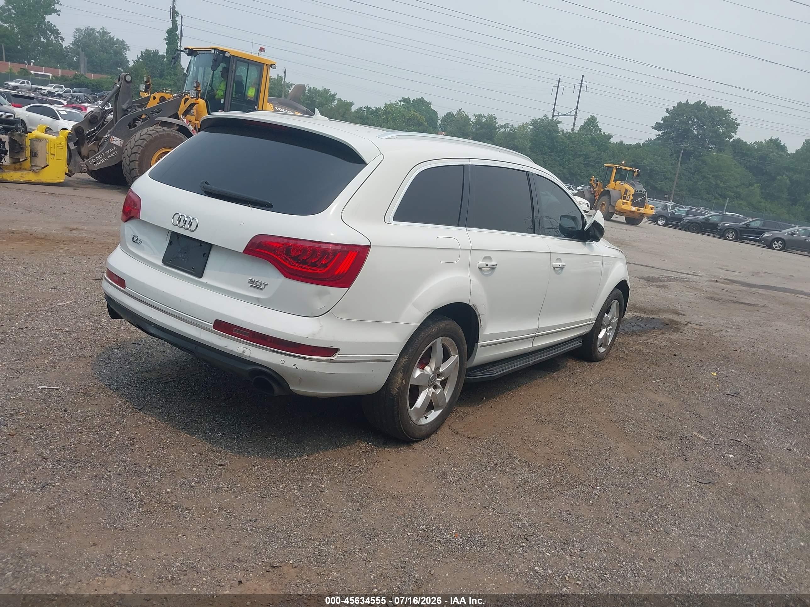 2014 Audi Q7 3.0t Premium White vin: WA1LGAFE9ED017858