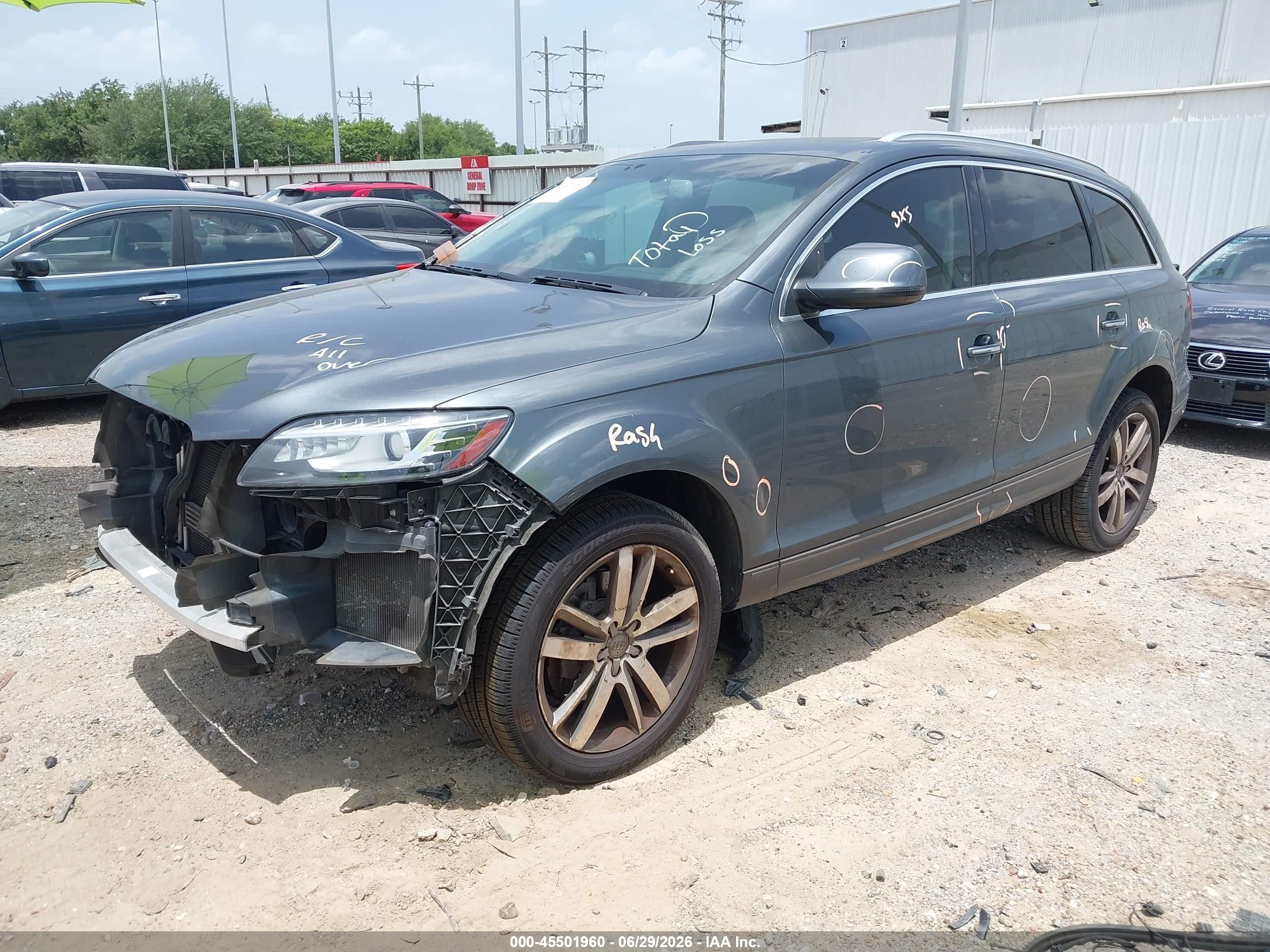 2015 Audi Q7 3.0t Premium Gray vin: WA1LGAFE9FD001628