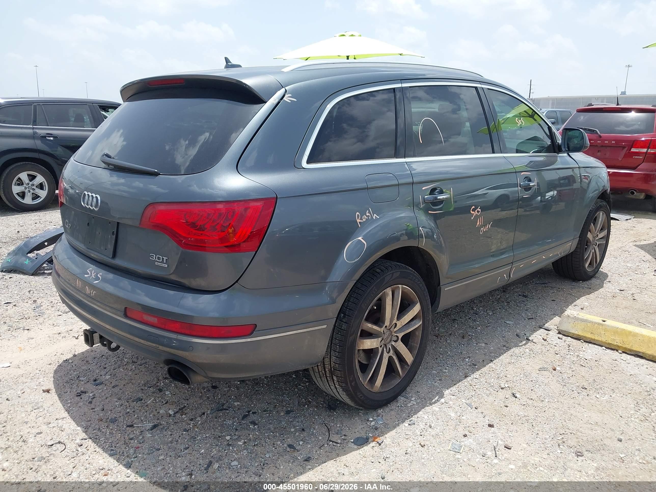 2015 Audi Q7 3.0t Premium Gray vin: WA1LGAFE9FD001628