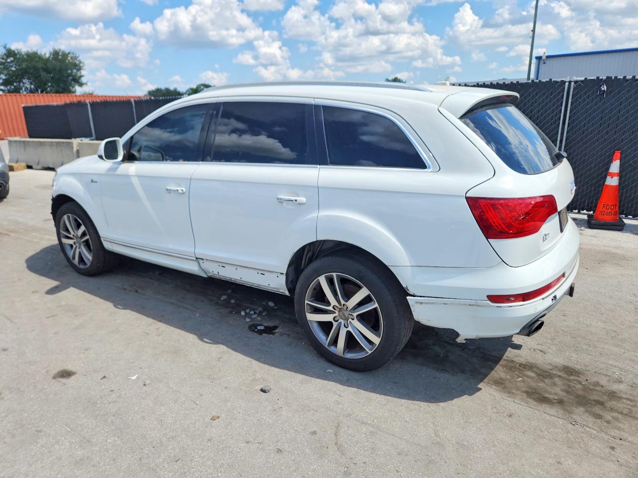 2015 Audi Q7 Premium Plus White vin: WA1LGAFE9FD014606