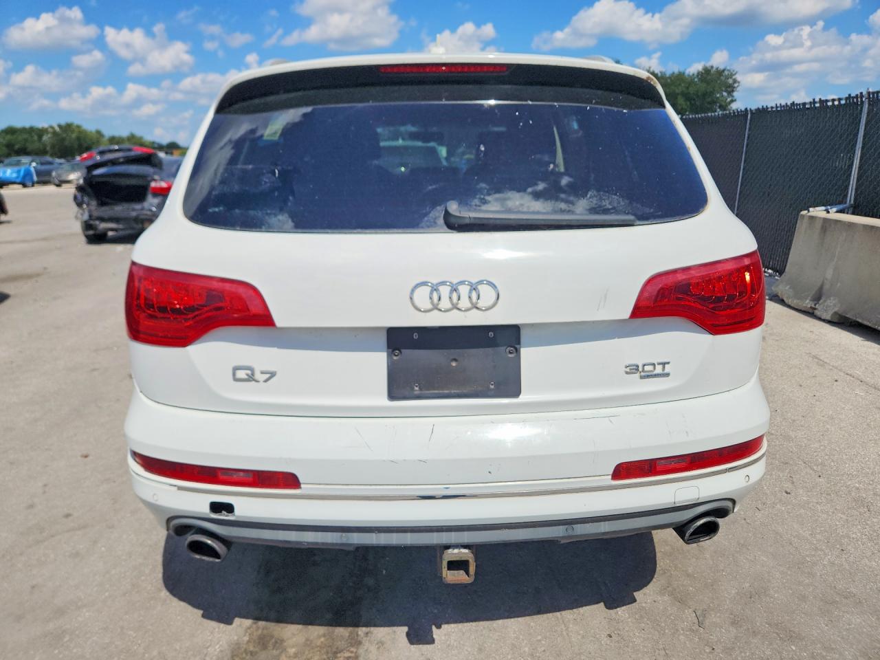 2015 Audi Q7 Premium Plus White vin: WA1LGAFE9FD014606