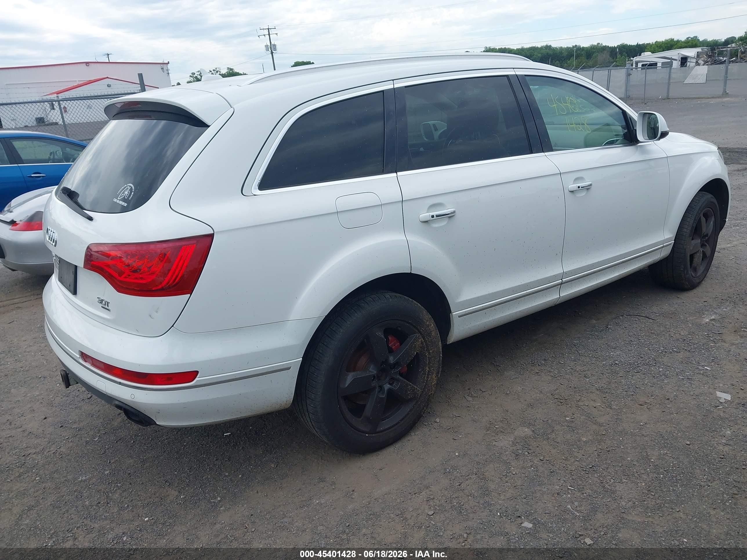 2015 Audi Q7 3.0t Premium White vin: WA1LGAFE9FD019191