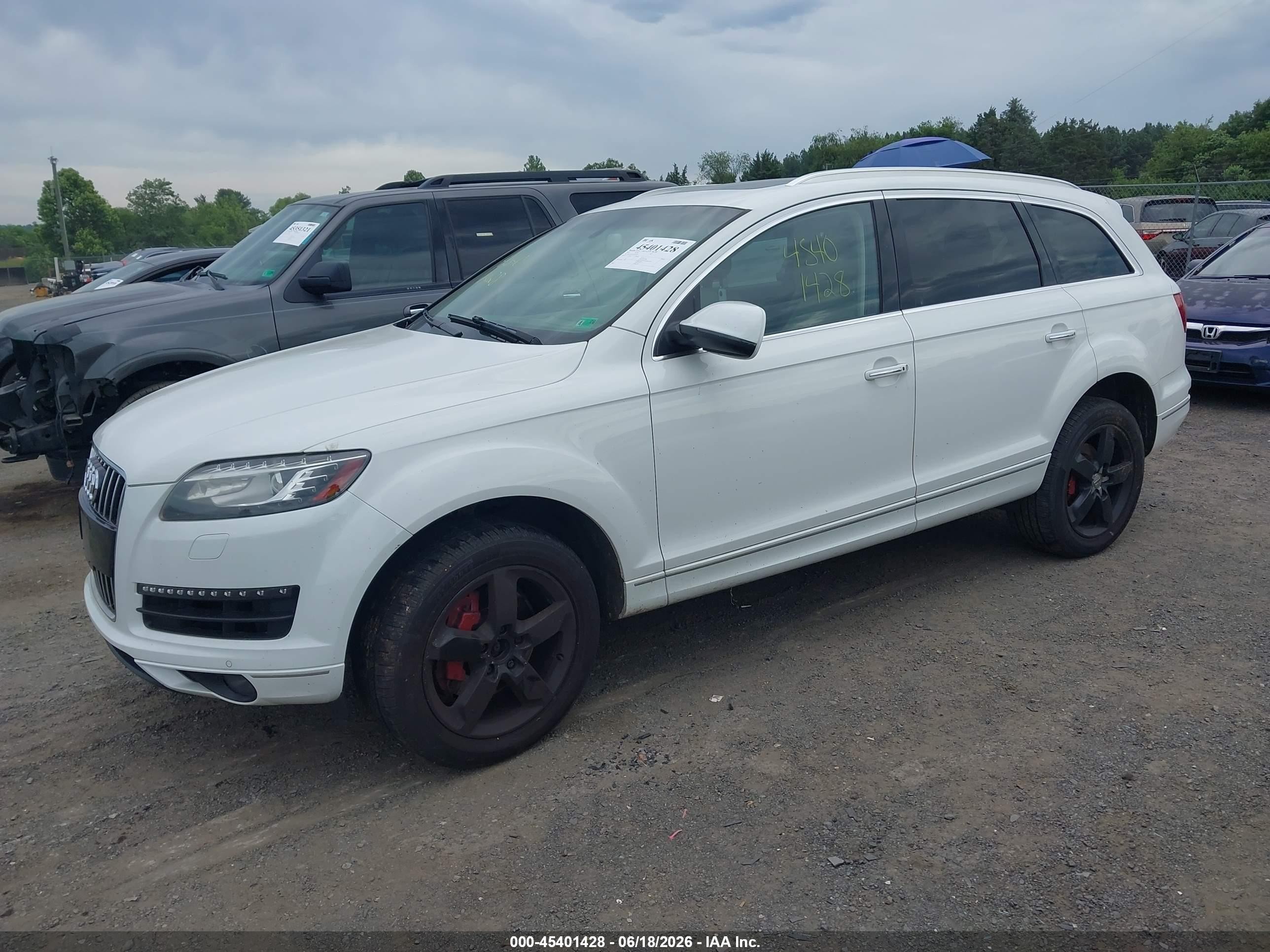 2015 Audi Q7 3.0t Premium White vin: WA1LGAFE9FD019191