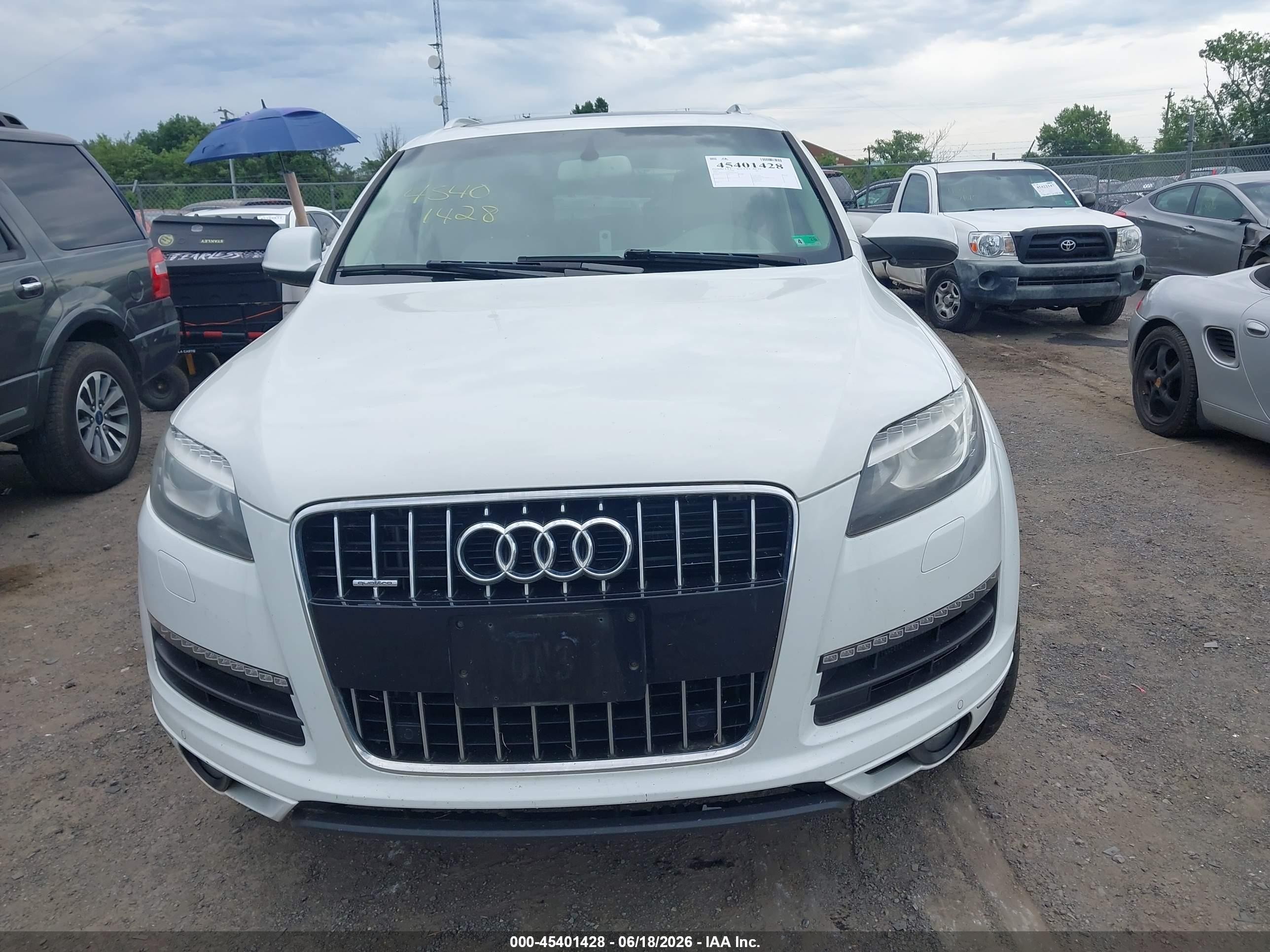 2015 Audi Q7 3.0t Premium White vin: WA1LGAFE9FD019191