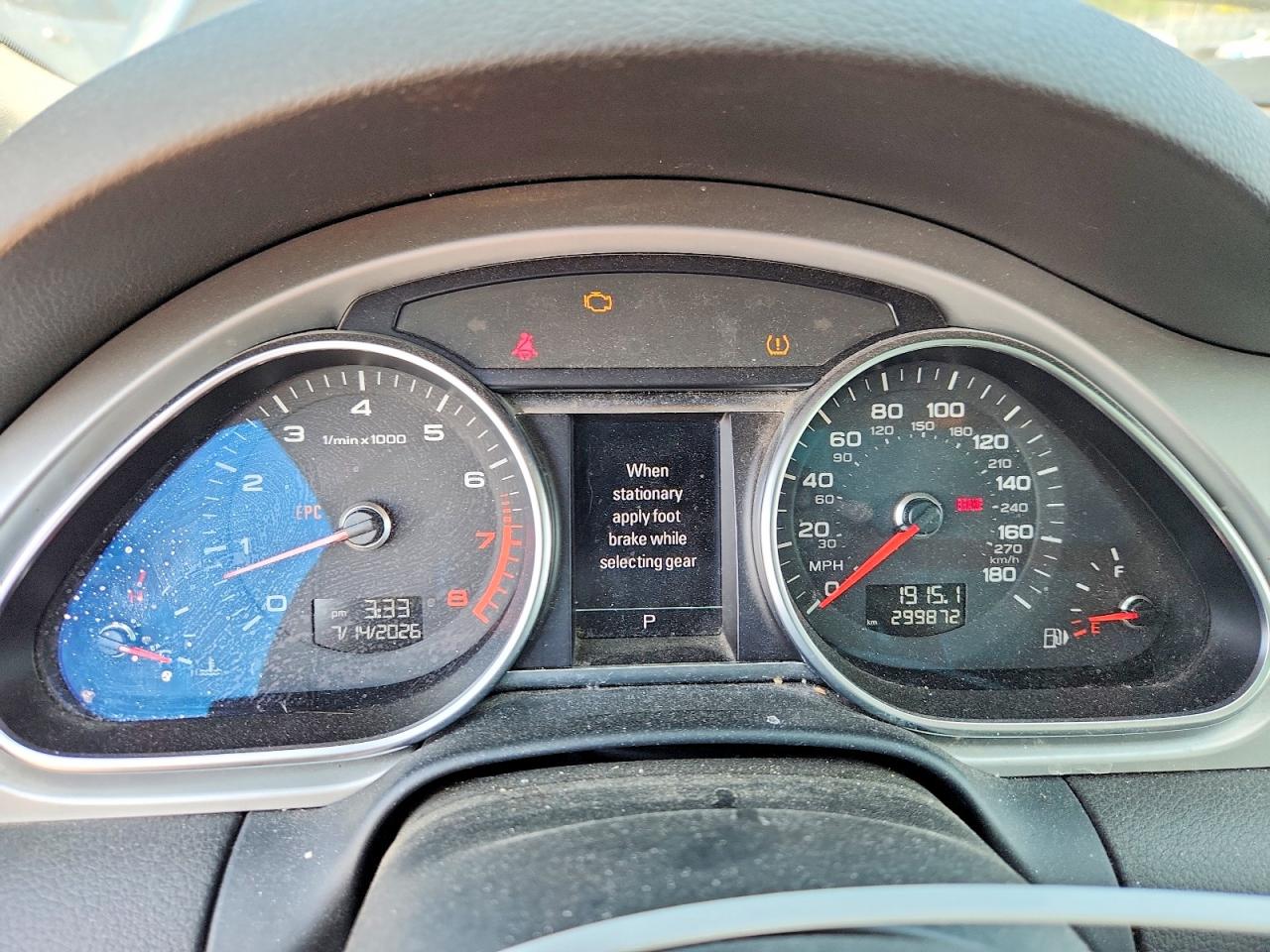 2012 Audi Q7 Premium Plus Black vin: WA1LGAFEXCD006672