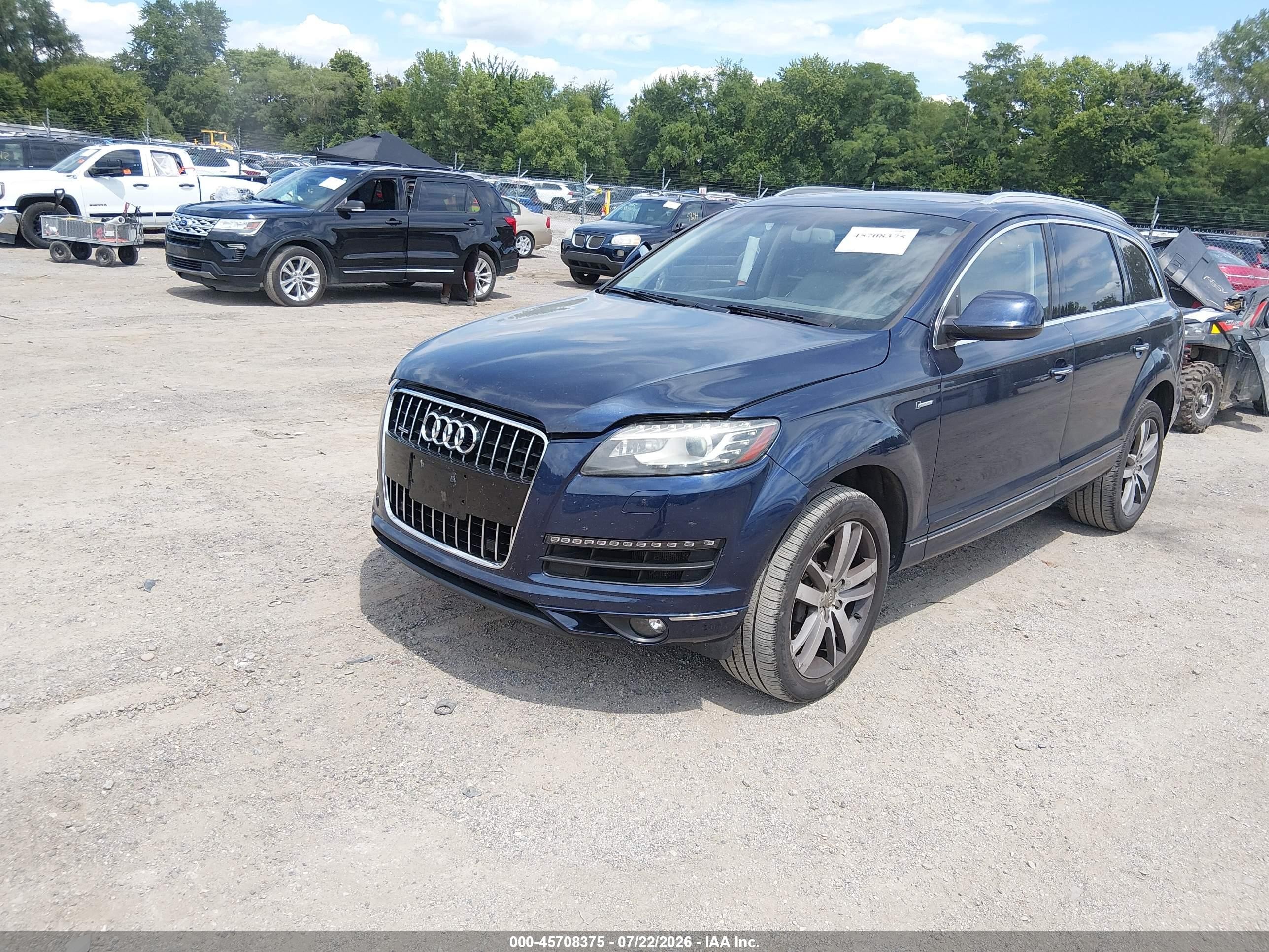 2014 Audi Q7 3.0t Premium Blue vin: WA1LGAFEXED019358