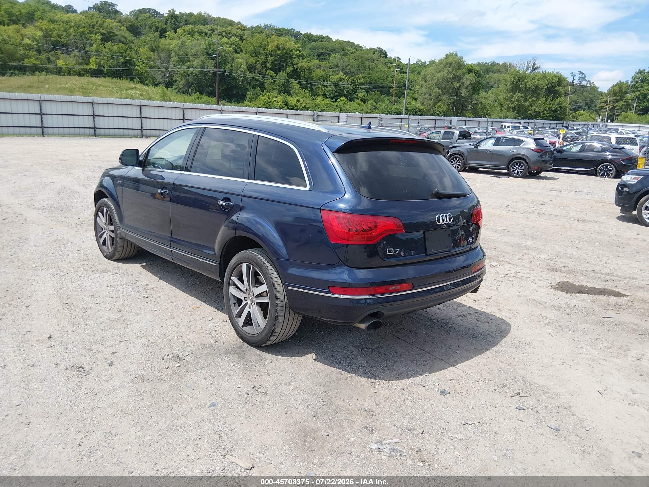 2014 Audi Q7 3.0t Premium Blue vin: WA1LGAFEXED019358