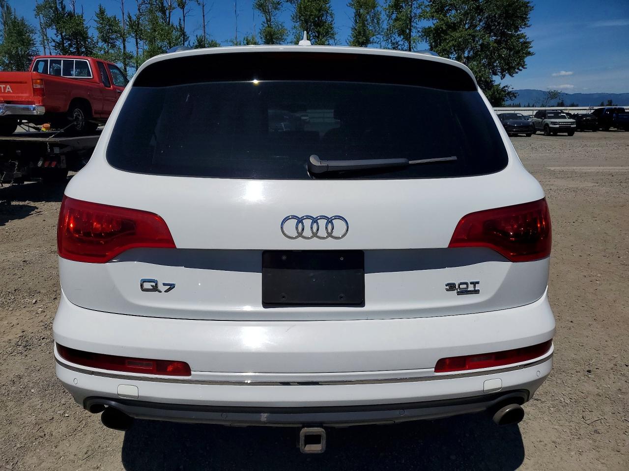 2015 Audi Q7 Premium Plus White vin: WA1LGAFEXFD001587