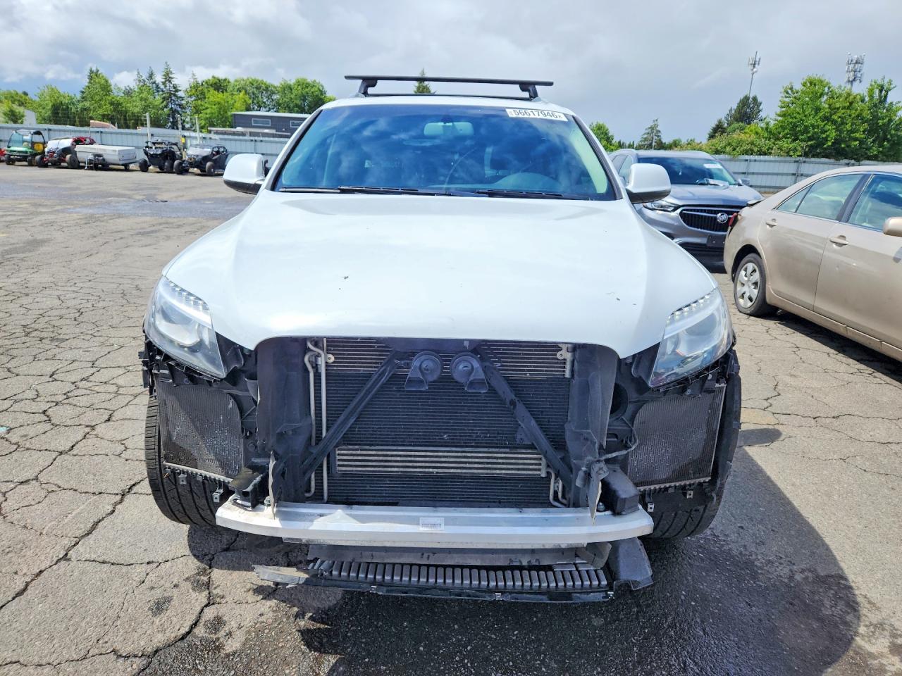 2015 Audi Q7 Premium Plus White vin: WA1LGAFEXFD006241