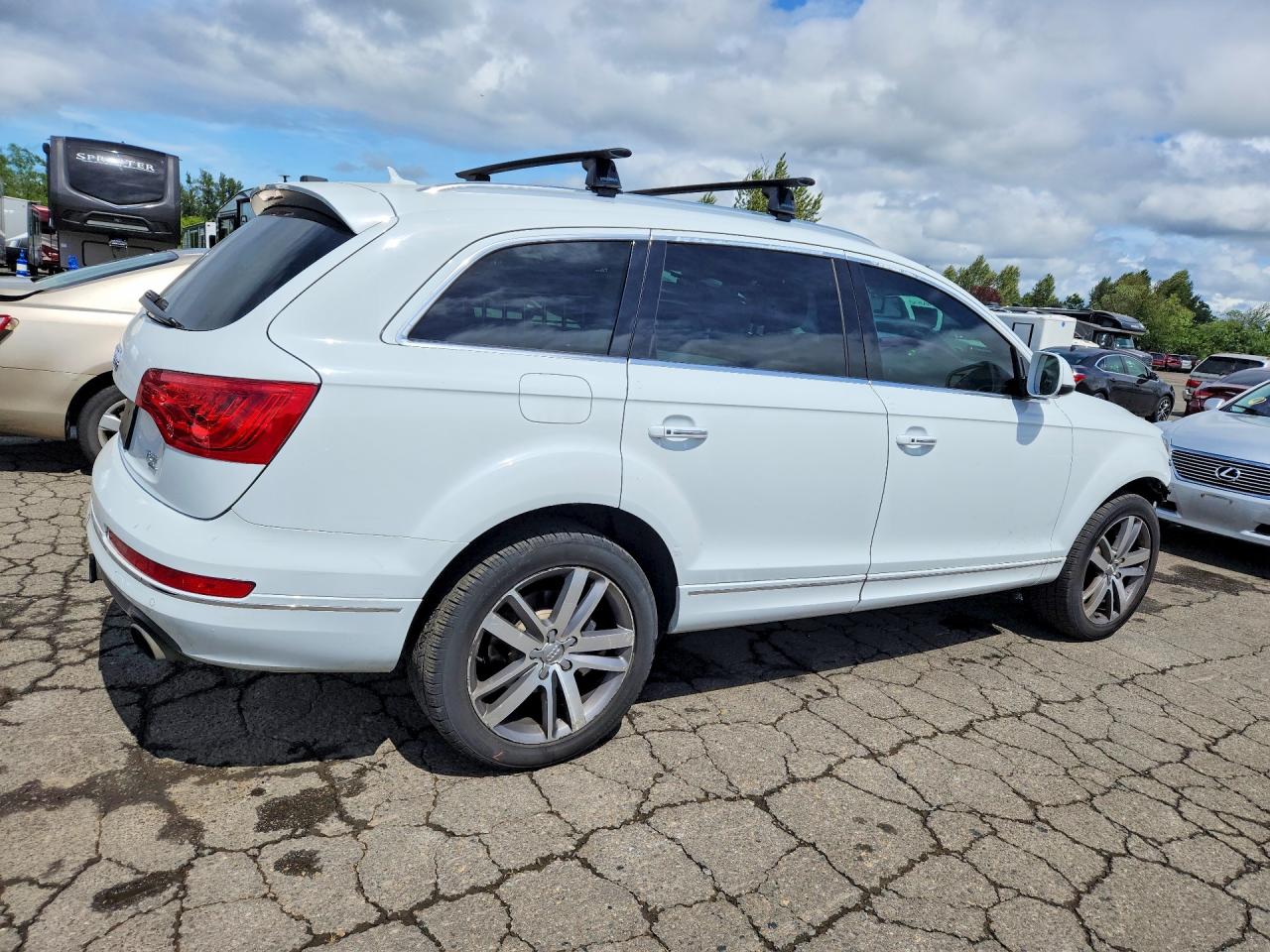2015 Audi Q7 Premium Plus White vin: WA1LGAFEXFD006241