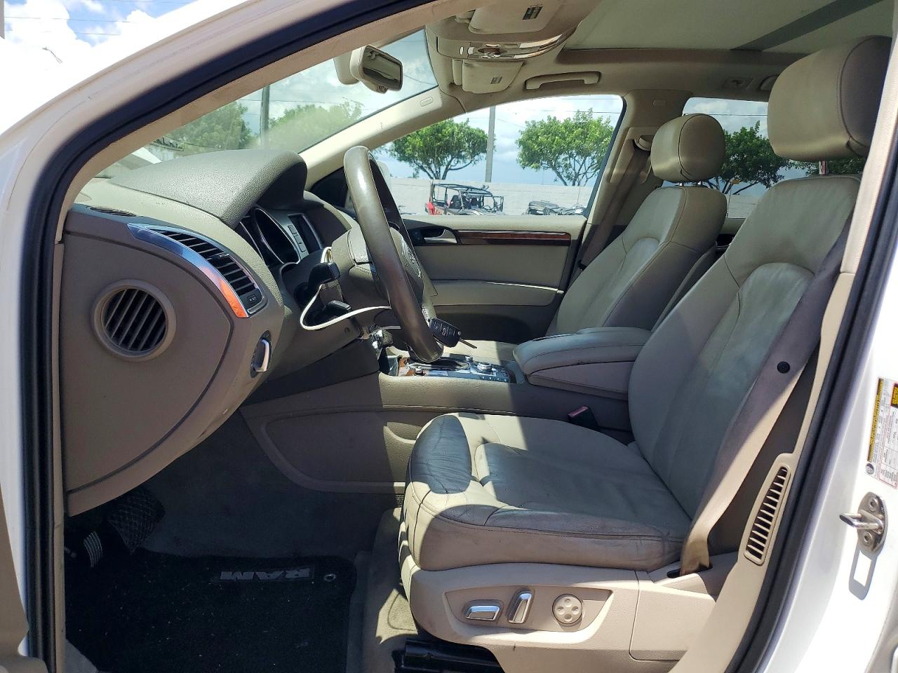 2012 Audi Q7 Premium Plus White vin: WA1LGBFEXCD000358