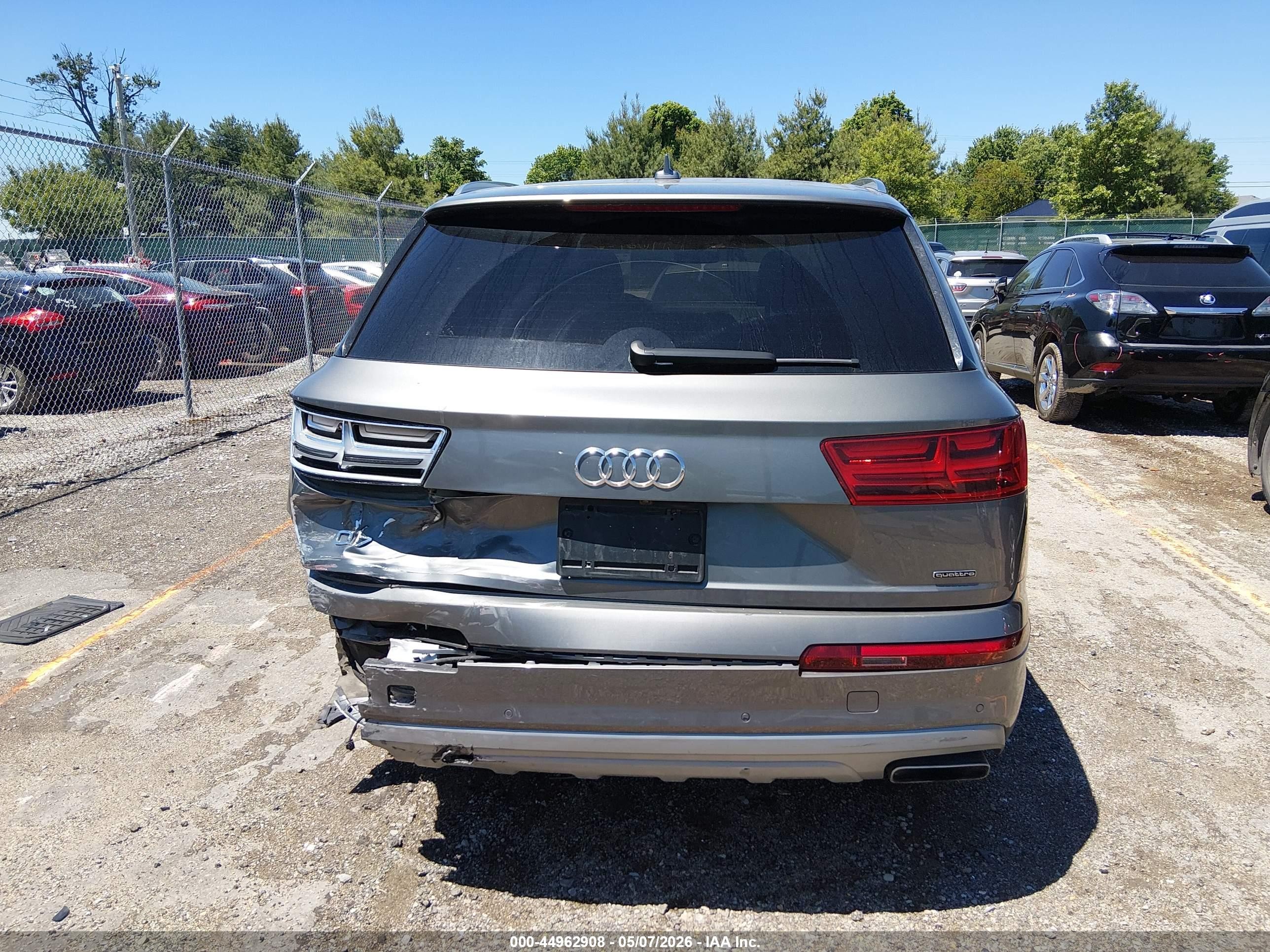 2018 Audi Q7 2.0t Premium Gray vin: WA1LHAF75JD017395