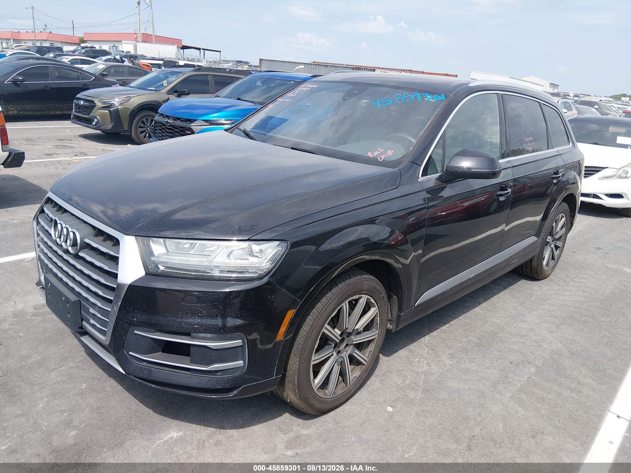 2019 Audi Q7 45 Premium/45 Se Premium Black vin: WA1LHAF77KD026052