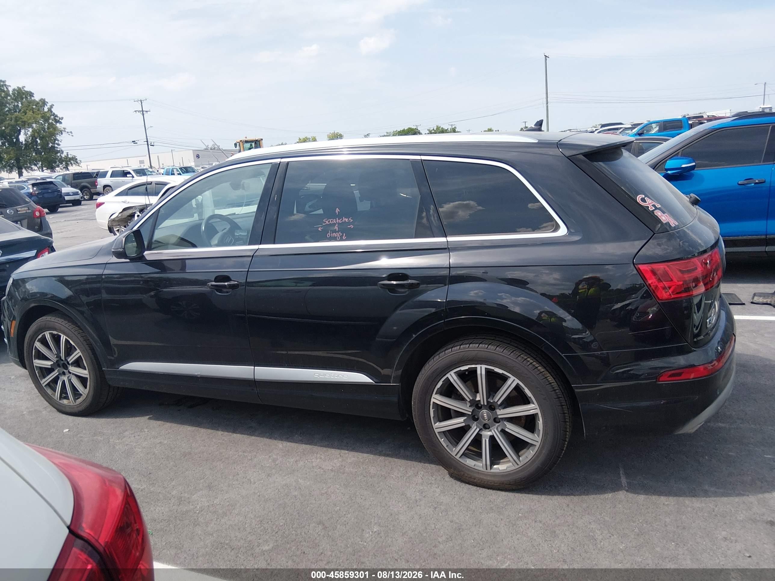 2019 Audi Q7 45 Premium/45 Se Premium Black vin: WA1LHAF77KD026052