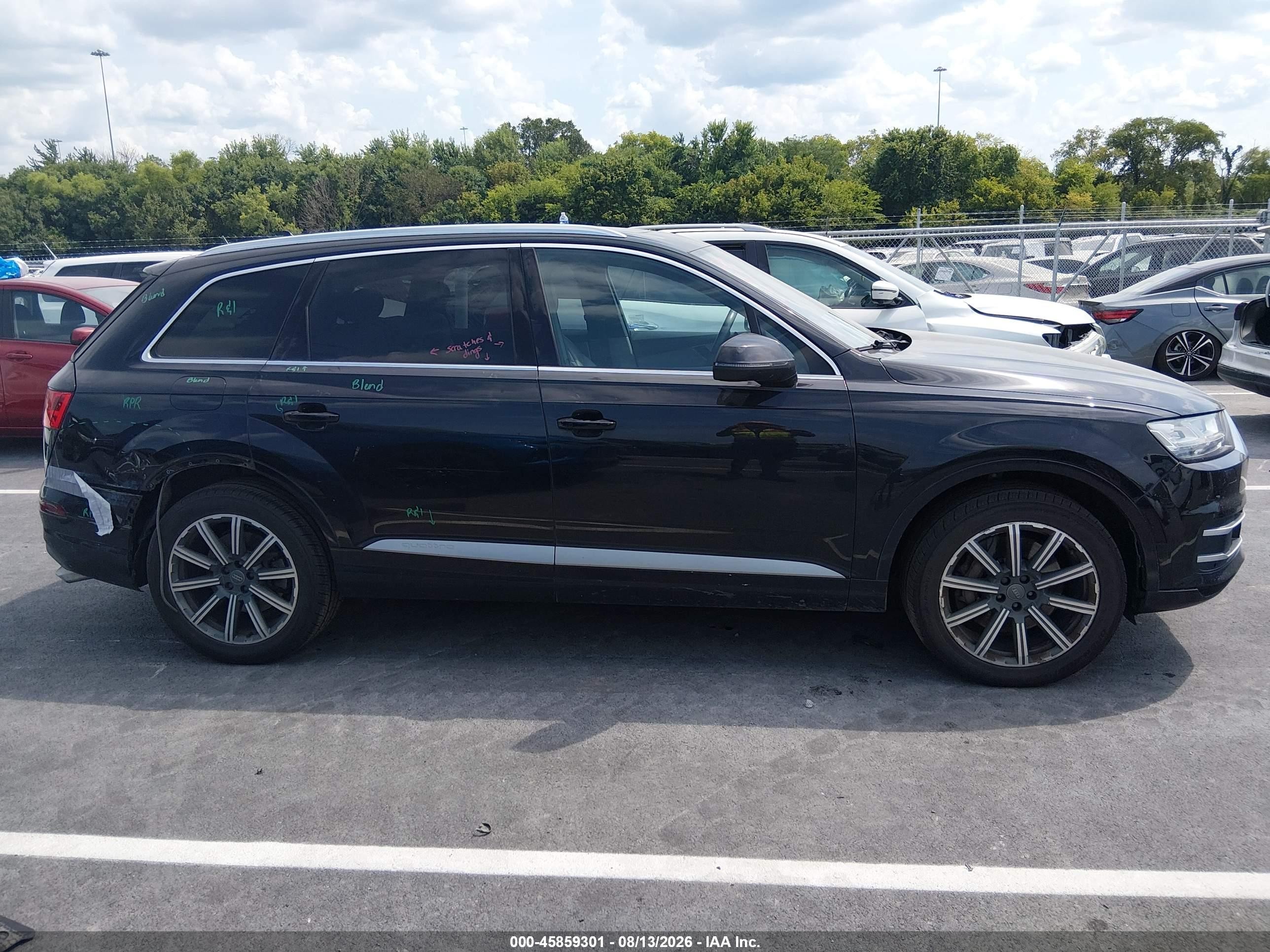 2019 Audi Q7 45 Premium/45 Se Premium Black vin: WA1LHAF77KD026052