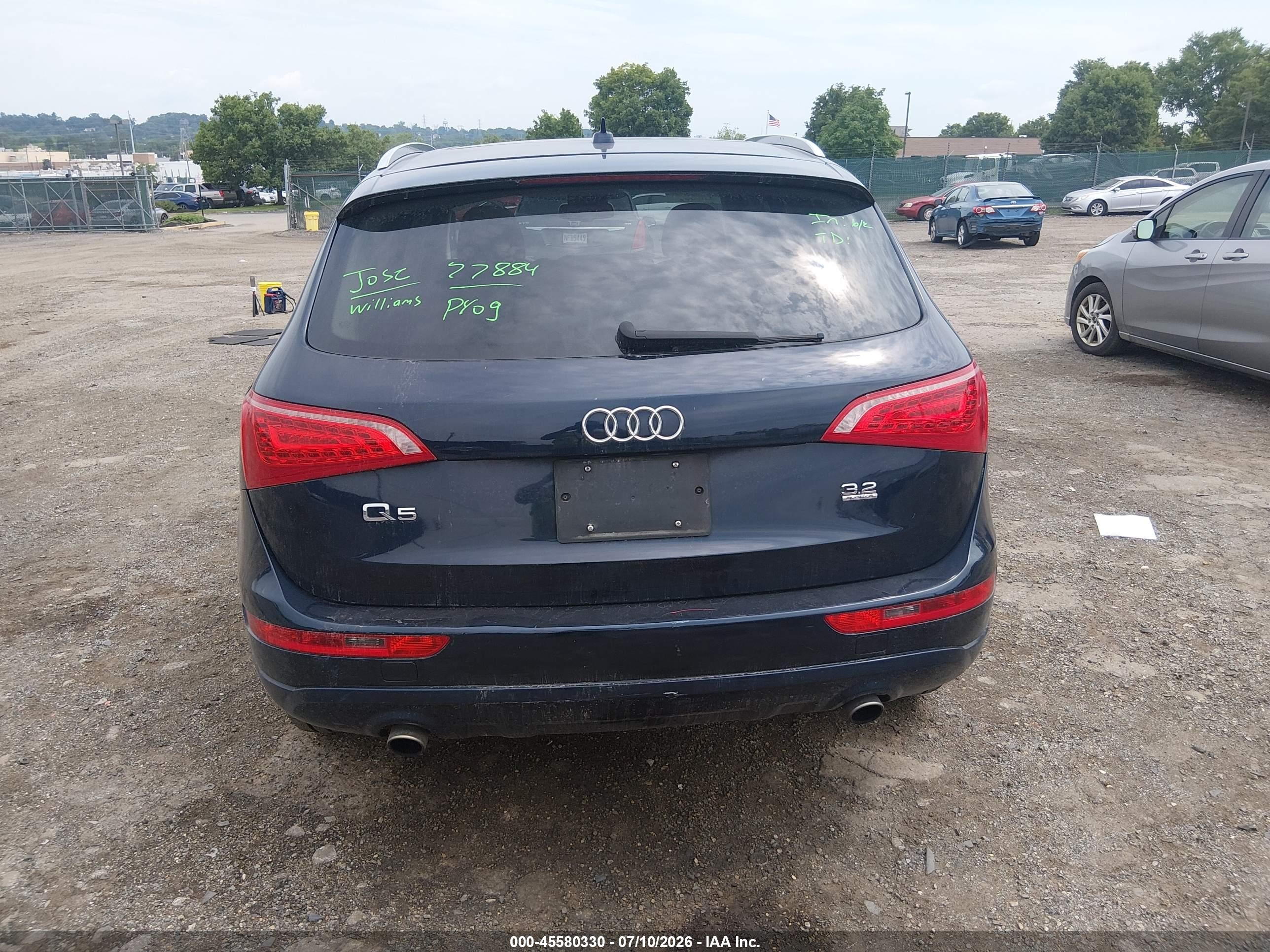 2010 Audi Q5 3.2 Premium Blue vin: WA1LKAFP5AA084484