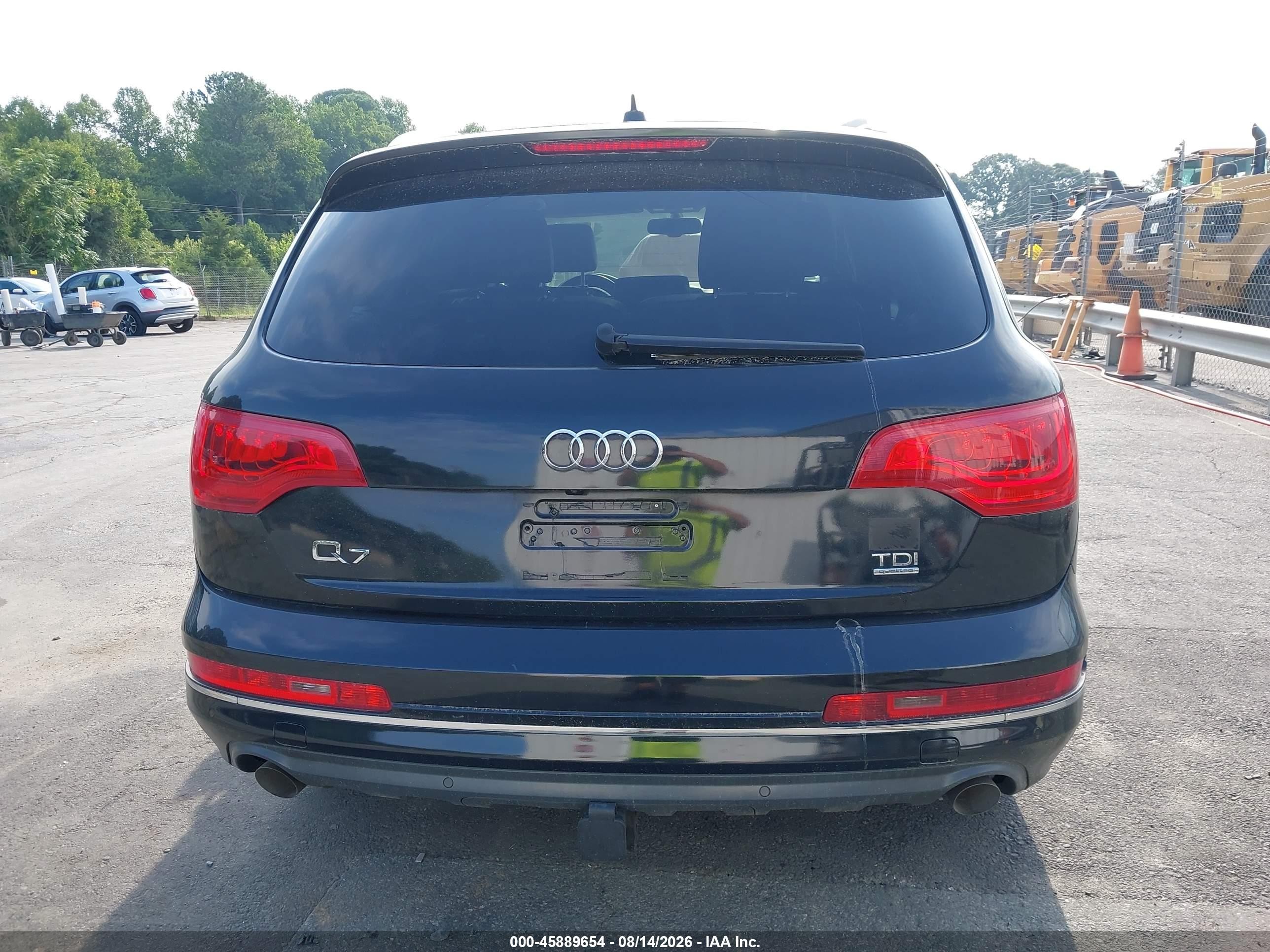 2012 Audi Q7 3.0 Tdi Premium Black vin: WA1LMAFE0CD003417