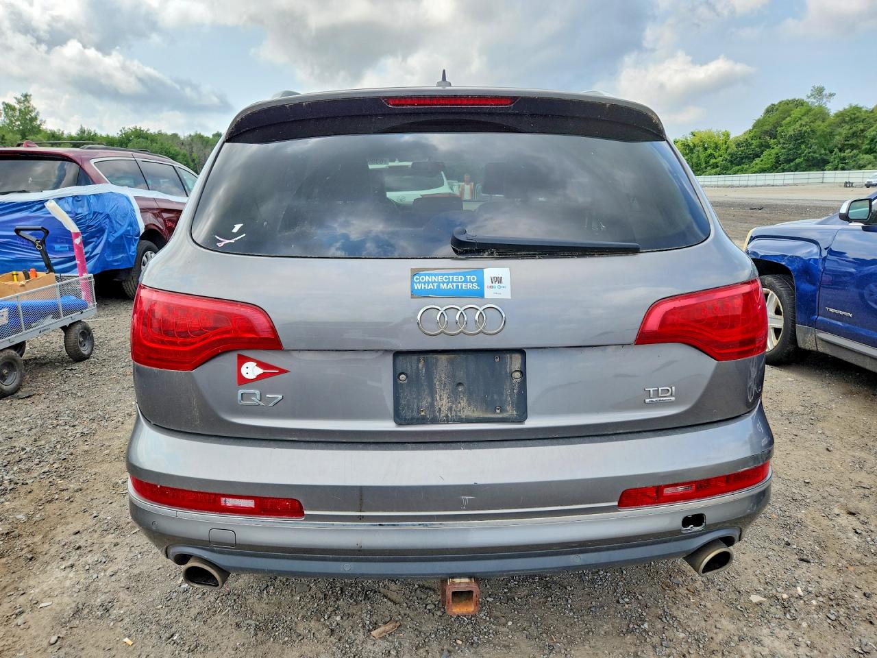 2013 Audi Q7 Premium Plus Gray vin: WA1LMAFE0DD015195