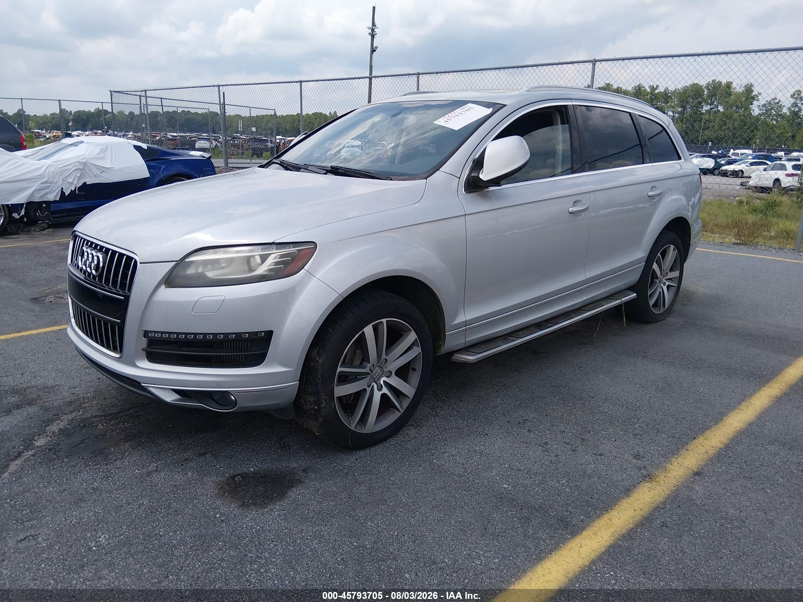 2014 Audi Q7 3.0 Tdi Premium Silver vin: WA1LMAFE0ED007034