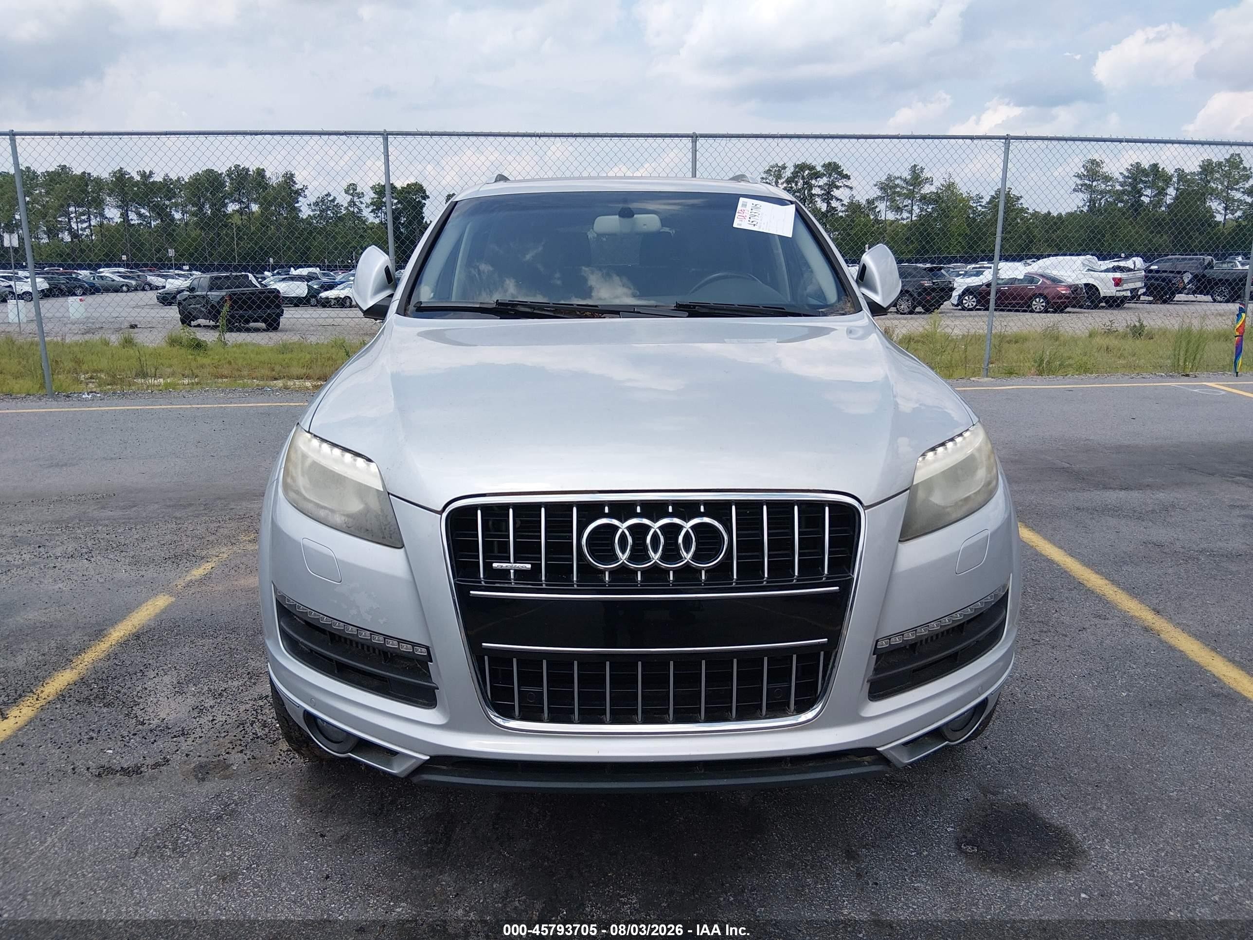 2014 Audi Q7 3.0 Tdi Premium Silver vin: WA1LMAFE0ED007034